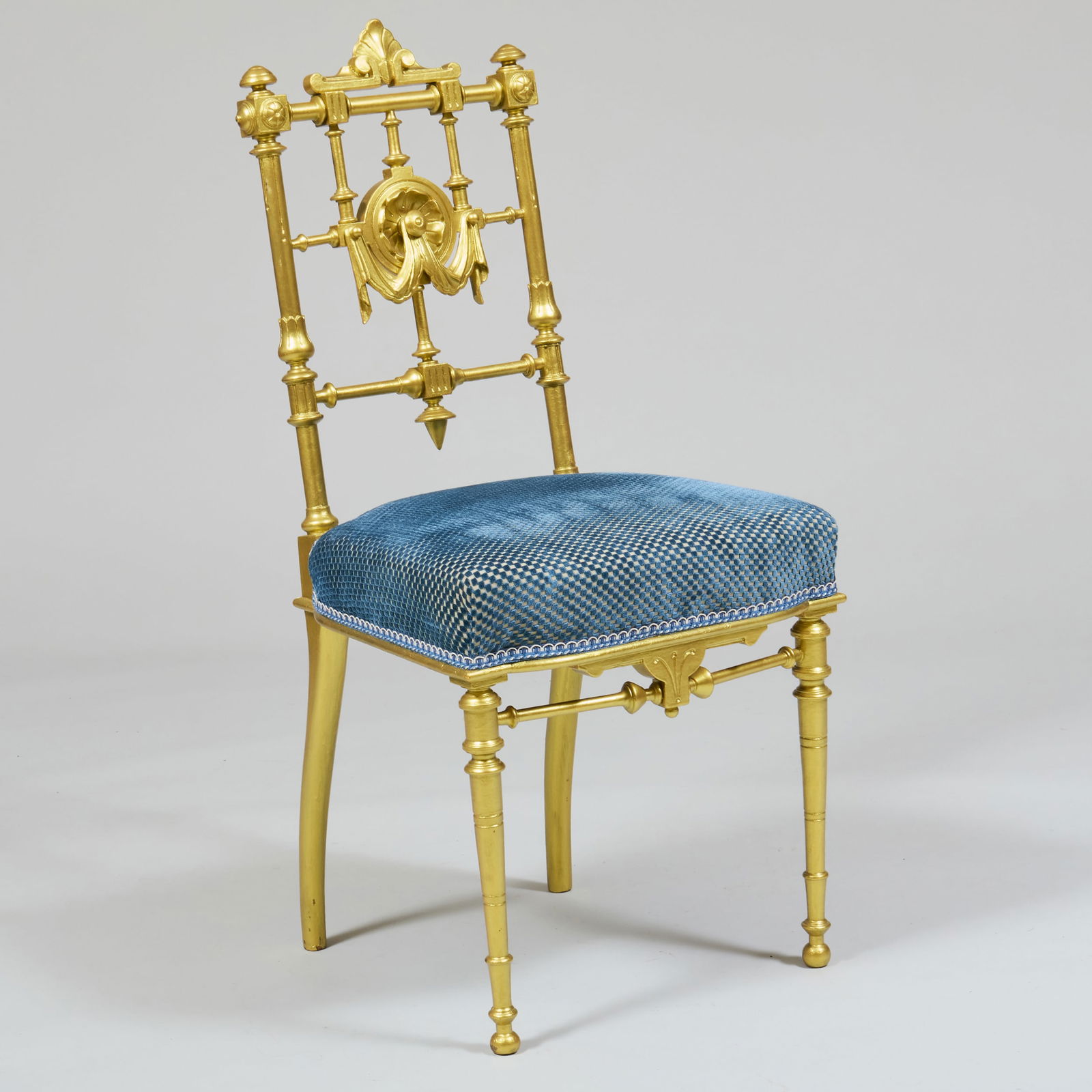 Giltwood Parlor Chair, Attributed to Huntzinger (1 of 11)