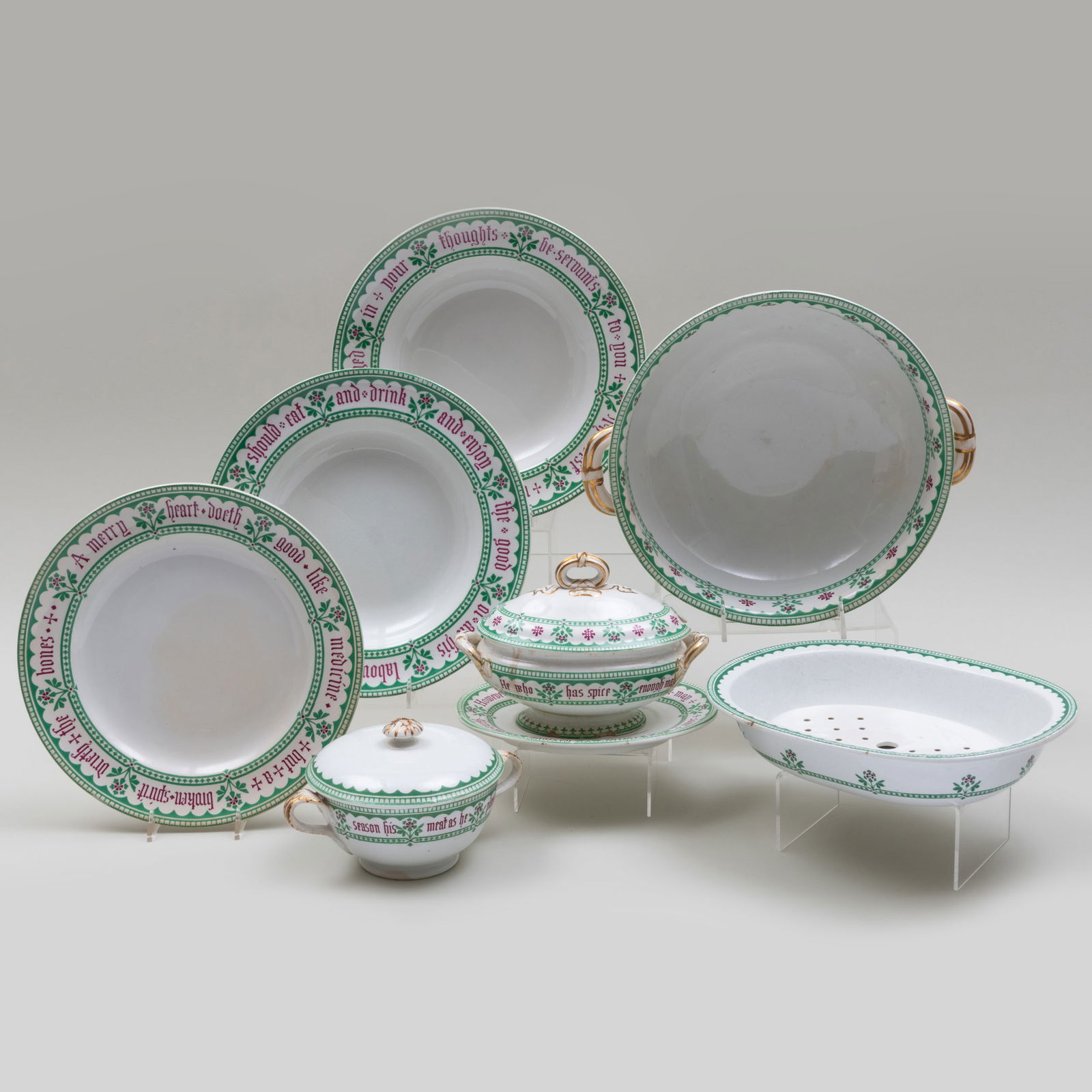A.W.N. Pugin for Mintons Porcelain Part Dinner Service (1 of 20)