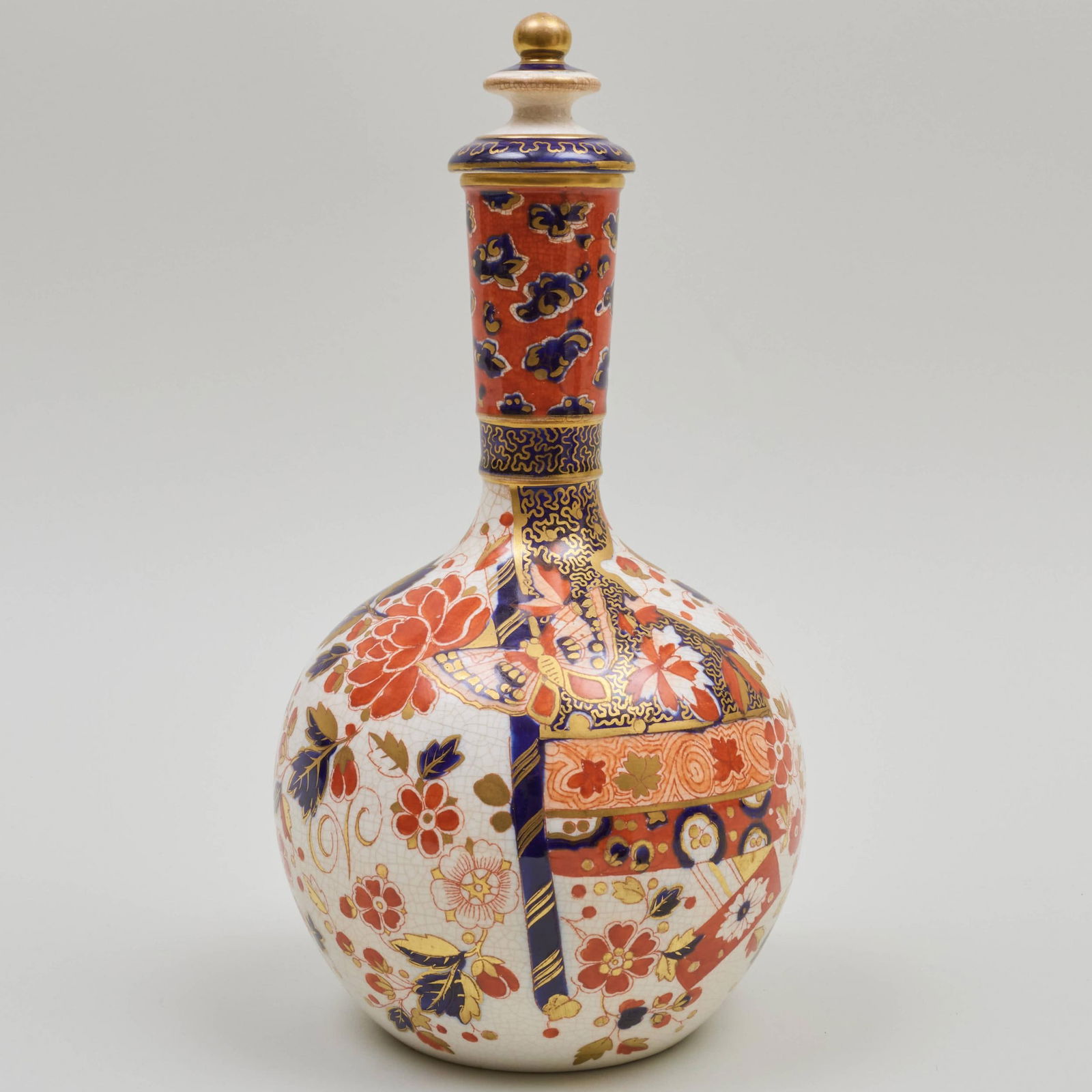 Christopher Dresser for Old Hall Potteries Bottle Vase and Stopper (1 of 7)