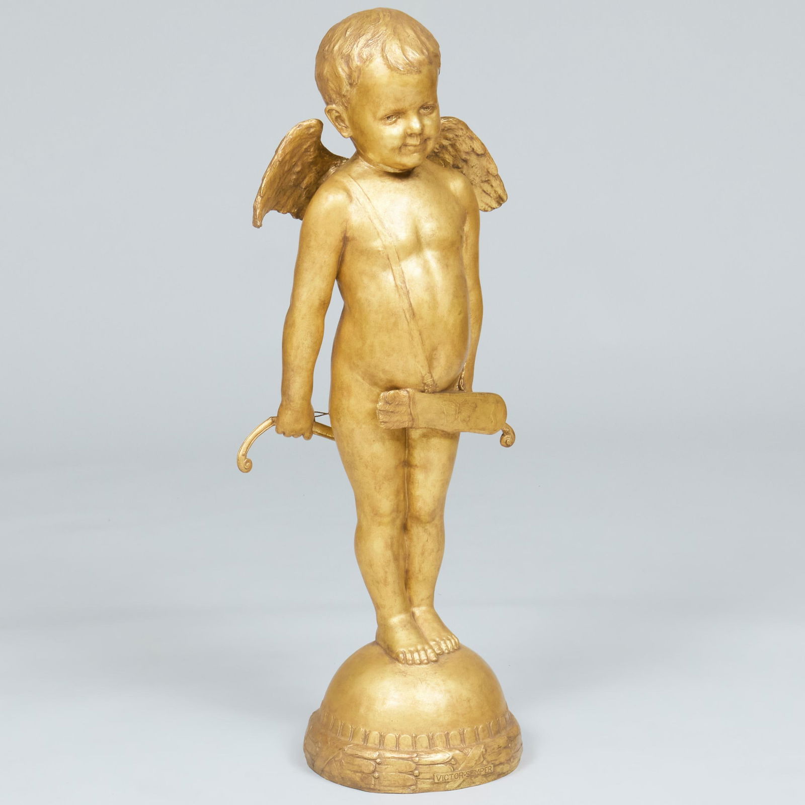 Jonathan Scott Hartley (1845-1912): 'Victor-Semper', a Sculpture of Cupid (1 of 9)