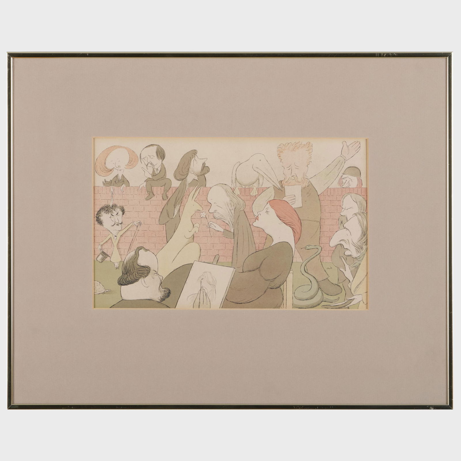 Max Beerbohm (1872-1956): Dante Gabriel Rosetti in His Back Garden (1 of 1)