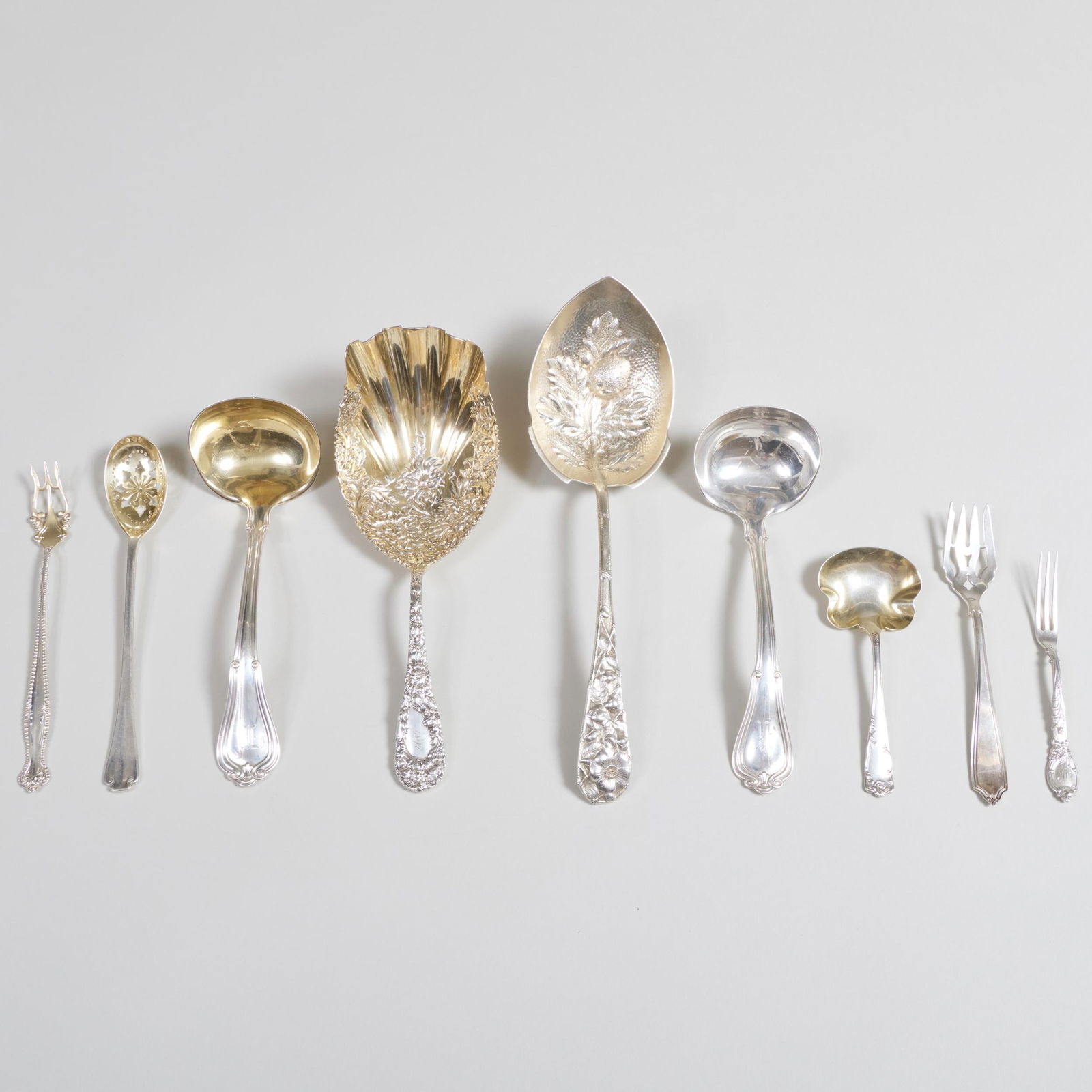 Group of American Silver Servers (1 of 11)