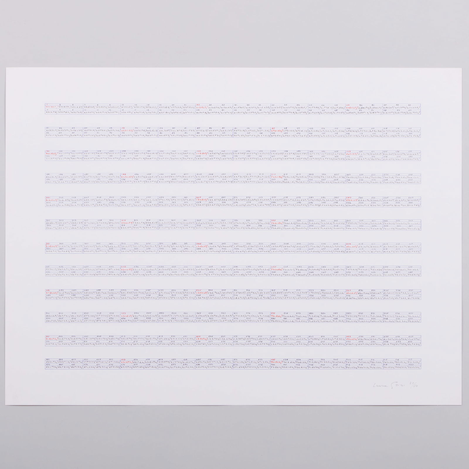 Laura Grisi (1939-2017): Stripes (1 of 11)