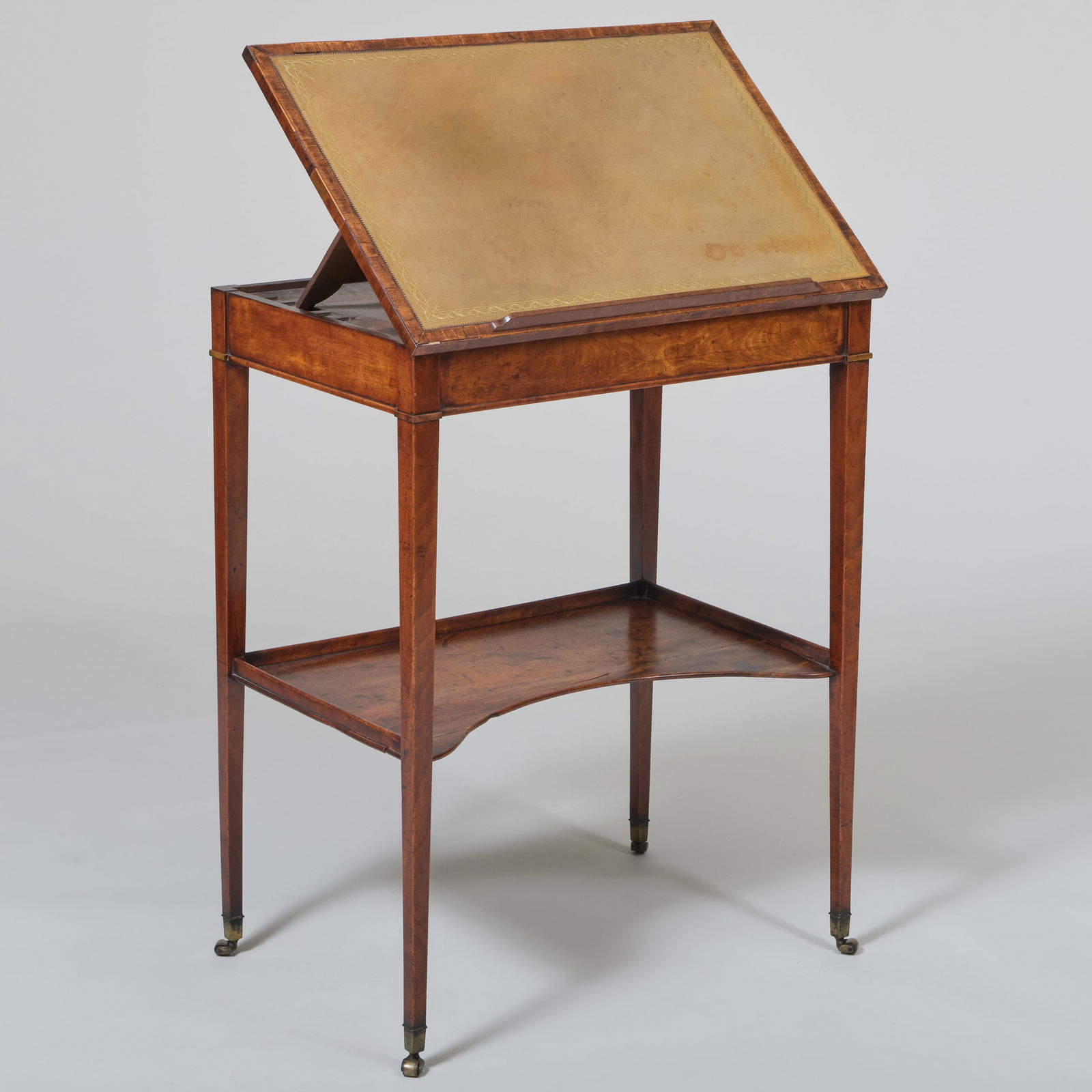 George III Mahogany and Leather Small Writing Table (1 of 10)