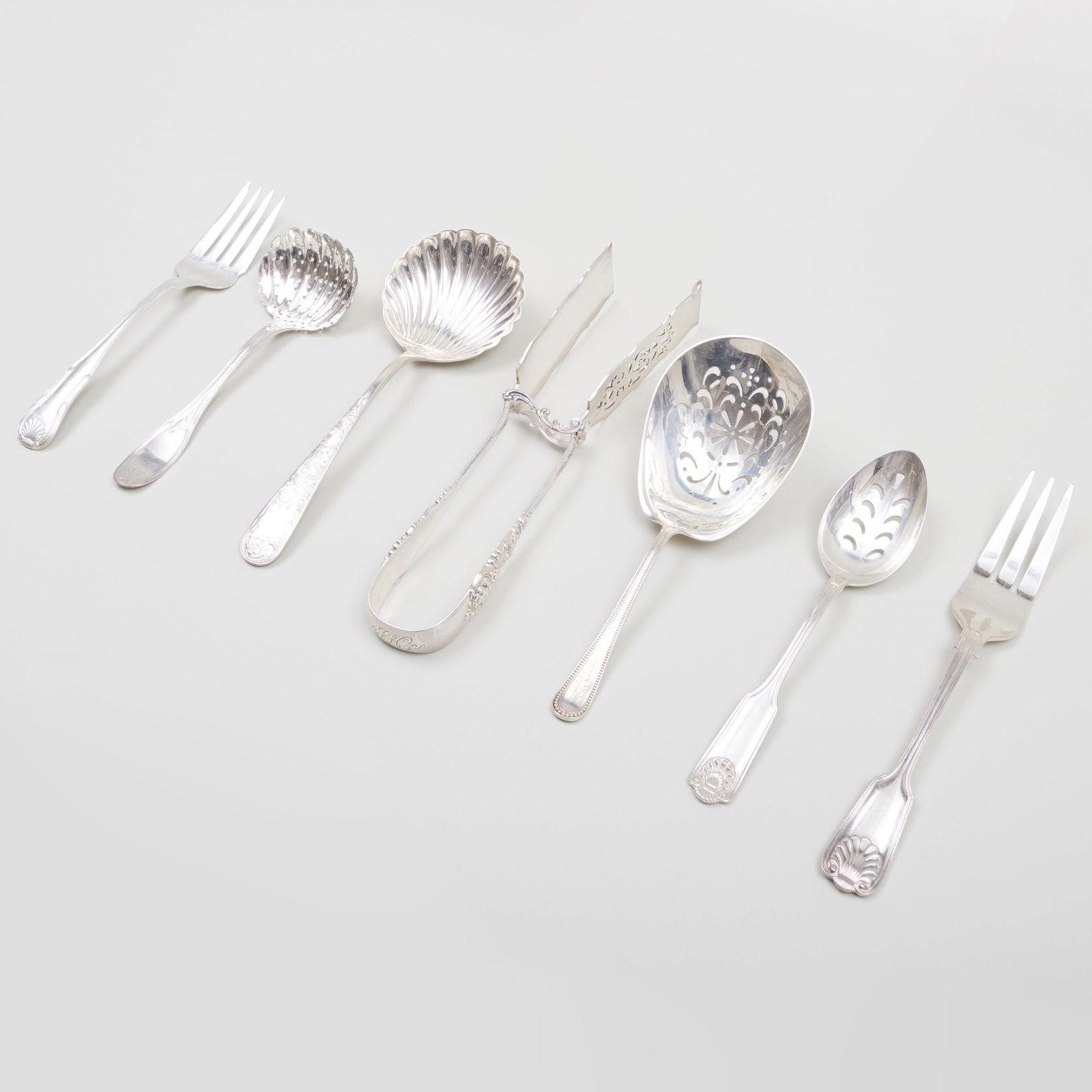 Group of American Silver Servers (1 of 9)