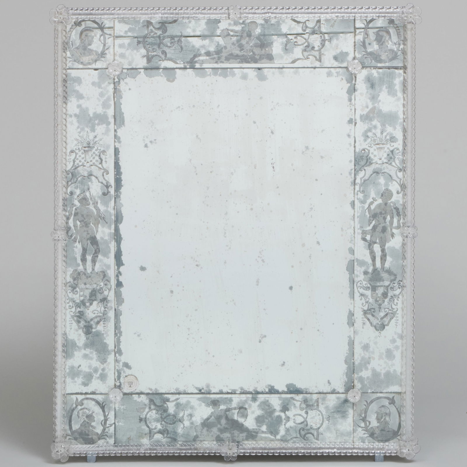 Pair of Italian Baroque Style Reverse-Etched Mirrors (1 of 6)