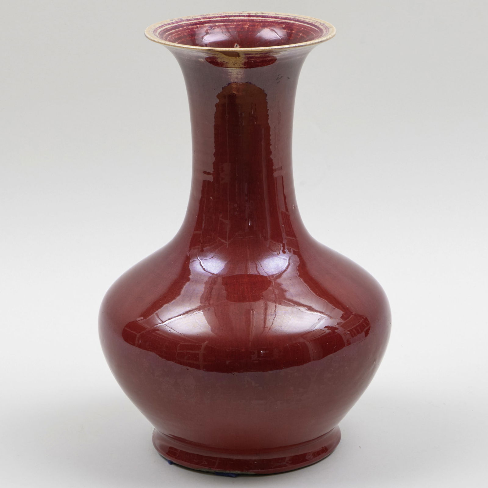 Chinese Copper Red Glazed Porcelain Vase (1 of 6)