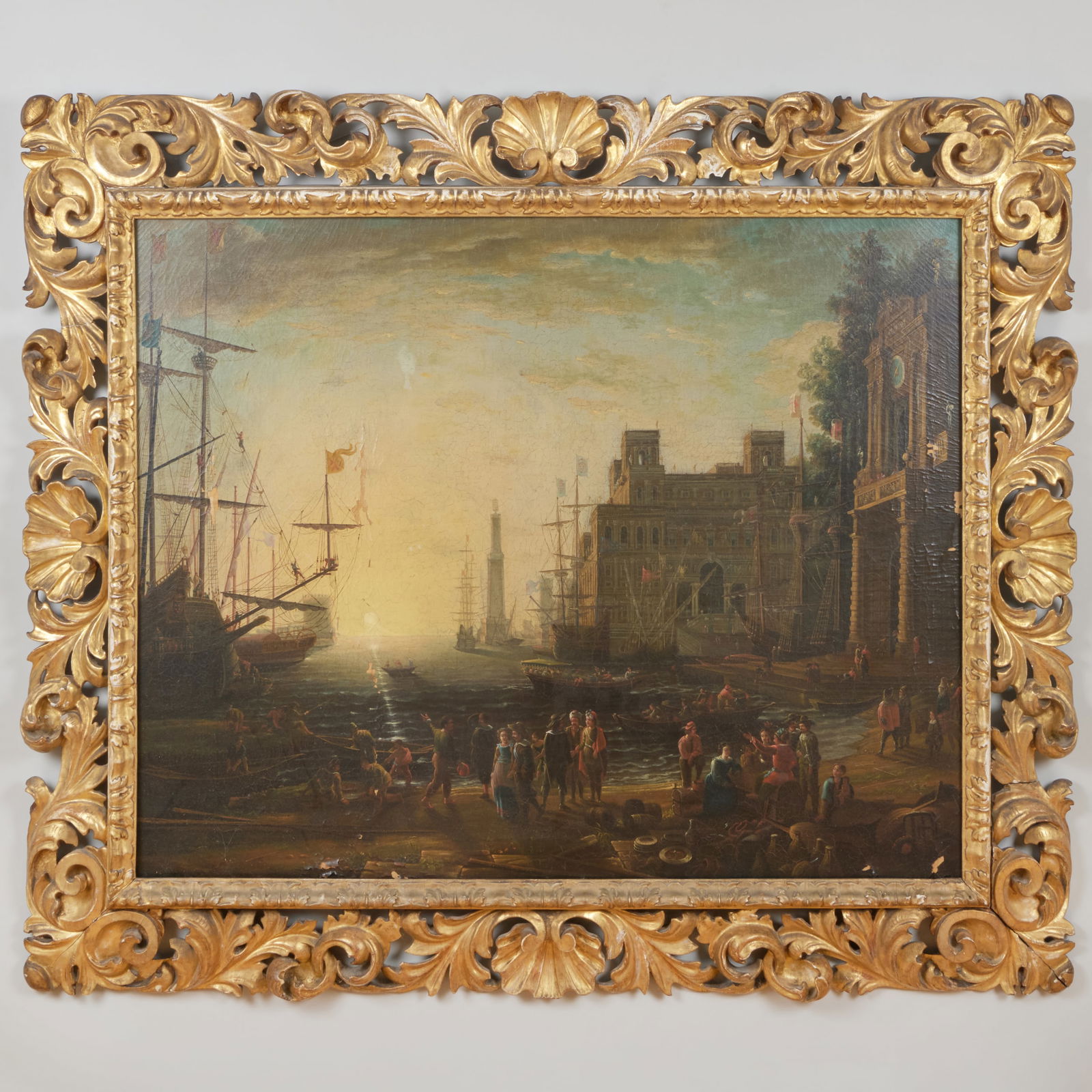 Manner of Claude Le Lorrain (1600-1682): Venice Port Scene (1 of 6)