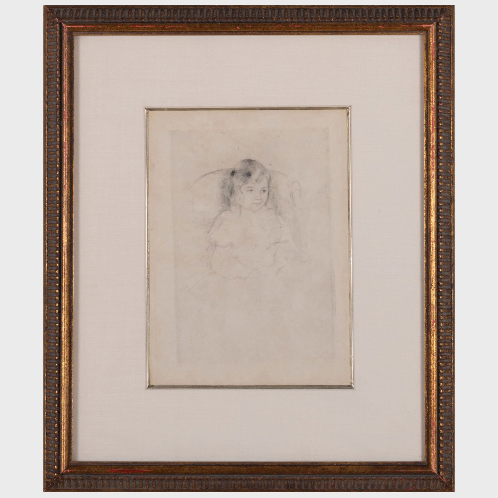 Mary Cassatt (1844-1926): Sara Smiling; Denise Holding Her Child; and Margot Wearing a Bonnet (1 of 3)