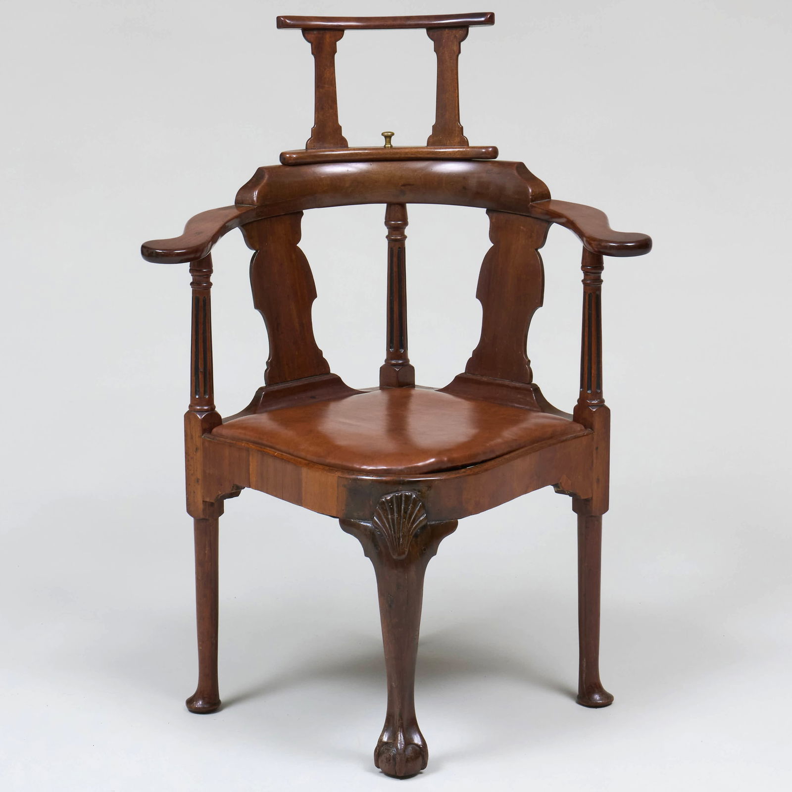 Unusual George III Mahogany Corner Chair (1 of 13)