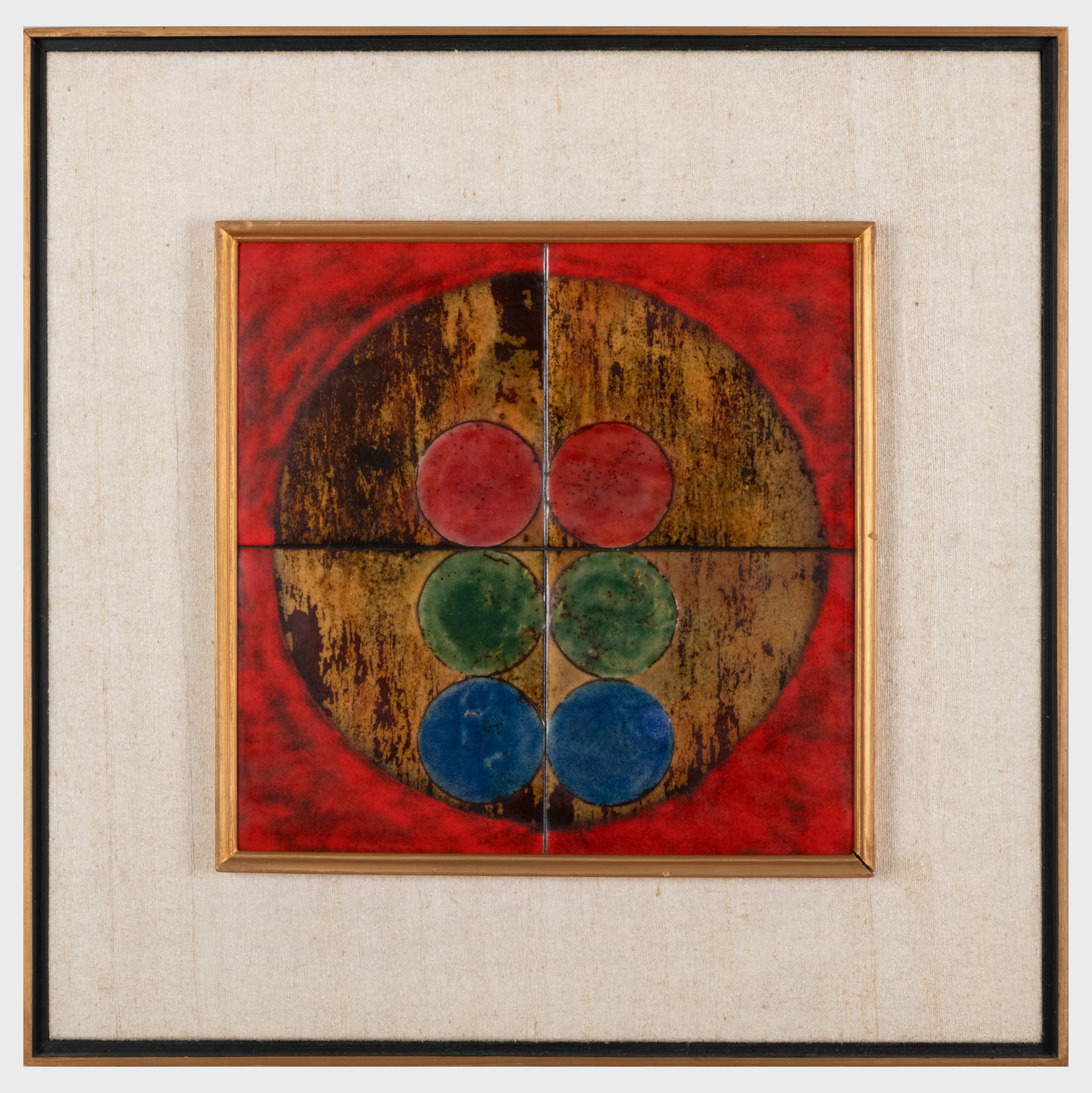 Bishamber Khanna (b. 1930): Six Circles (1 of 3)