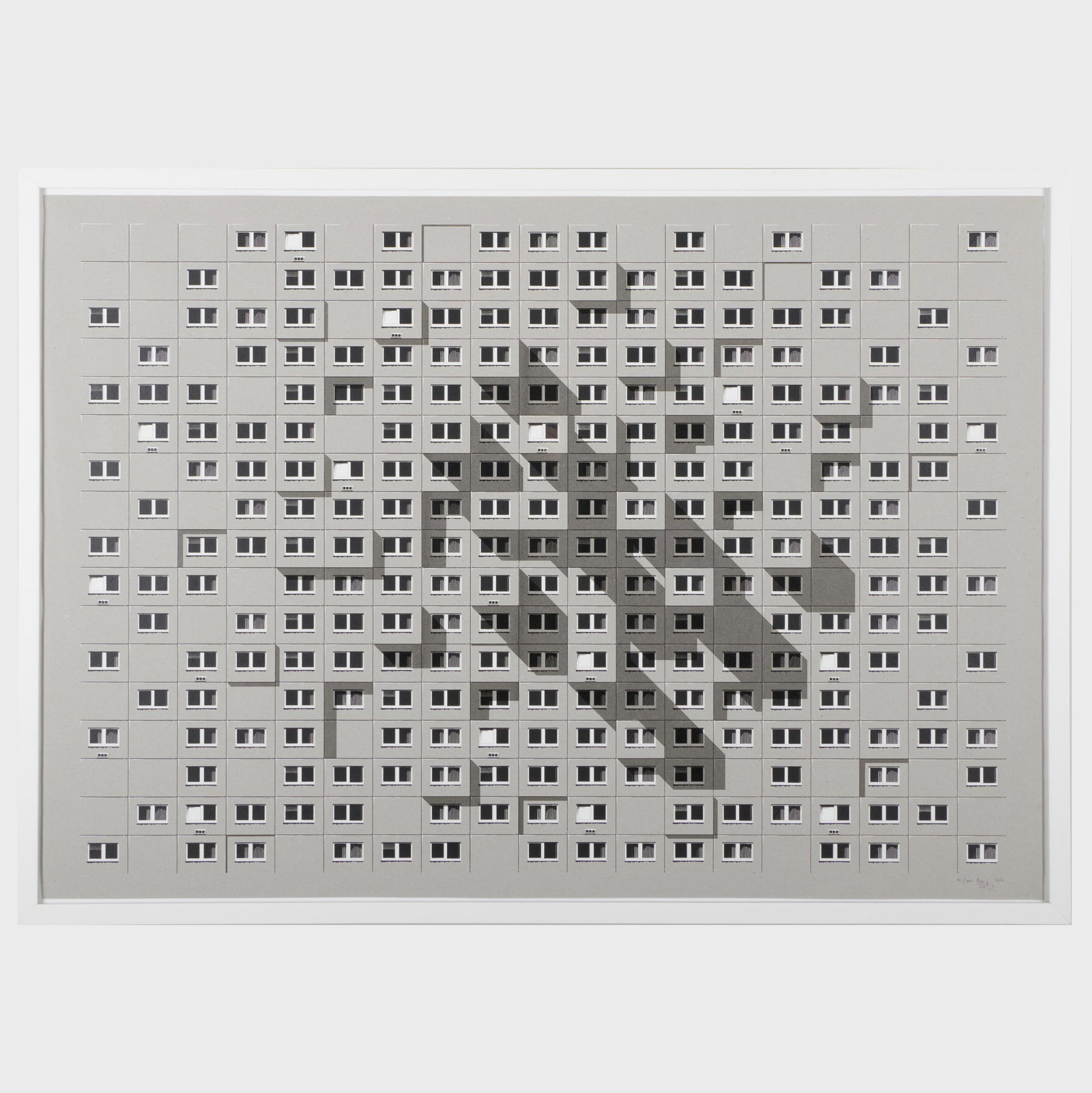Evol (b. 1972): Apartment Windows; and Apartment Windows (1 of 4)