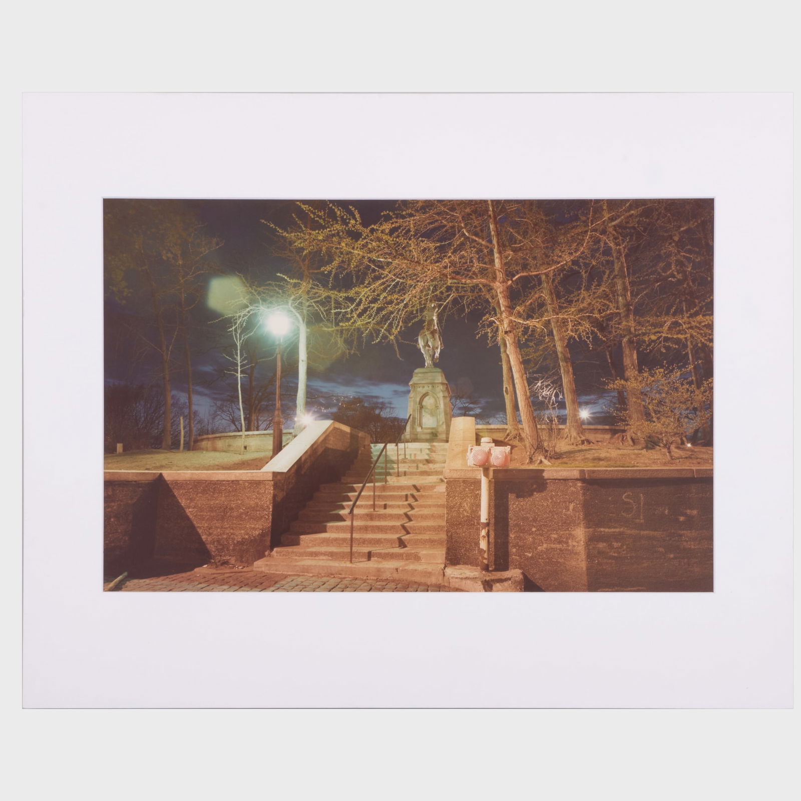 Mitchell Epstein (b. 1952): Joan of Arc Monument, New York City: Mitchell Epstein (b. 1952): Joan of Arc Monument, New York City Chromogenic print, 1978, signed, titled, dated and numbered #5, from the edition of 50. 16 x 20 in. (sheet), unframed. The Abrams Family
