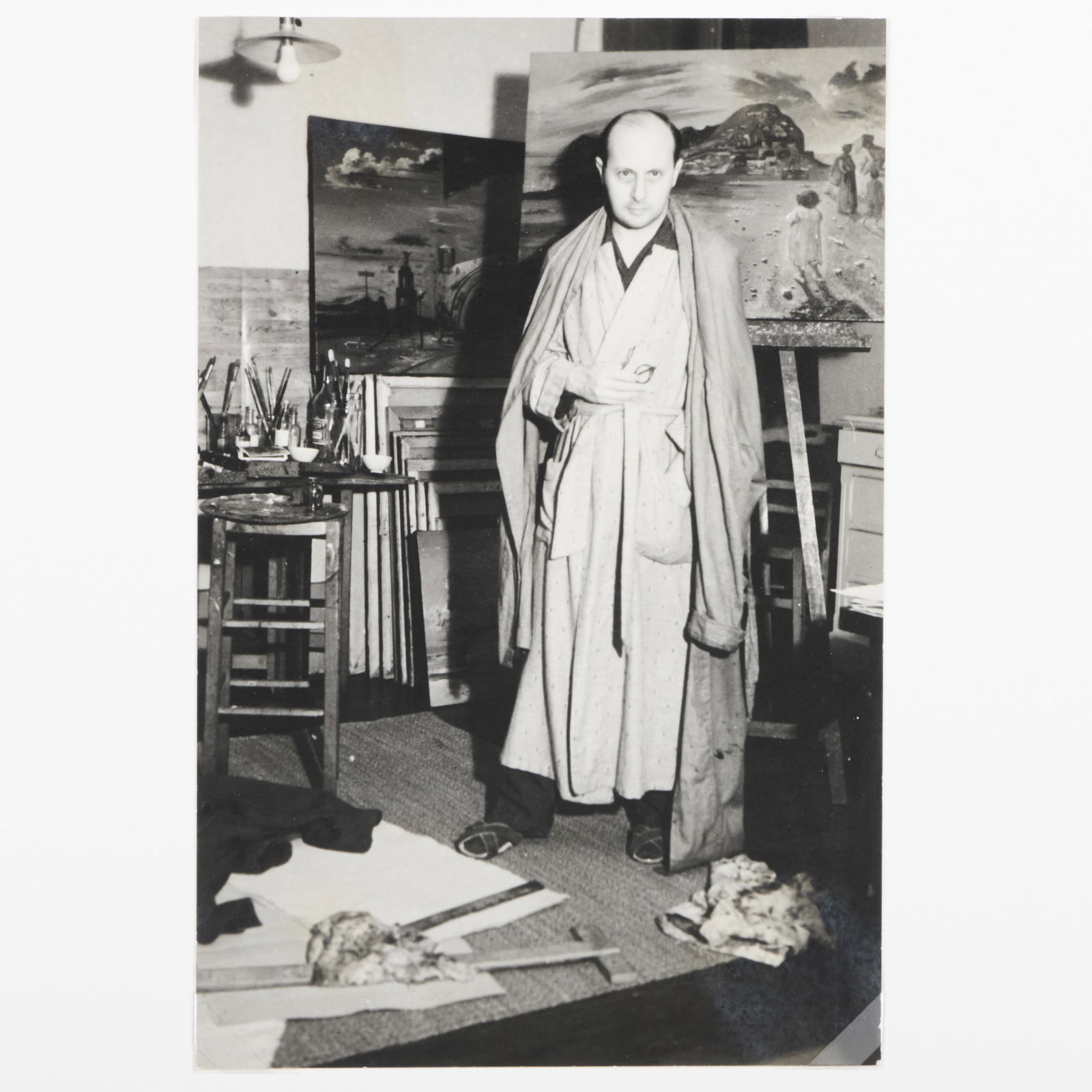 Peter Rose Pulham (1910-1956): Eugene Berman; and Andre Breton: Peter Rose Pulham (1910-1956): Eugene Berman; and Andre Breton Two gelatin silver prints, c. 1930, date of printing unknown, both unsigned, one inscribed 'Eugene Berman' and one inscribed 'Andre Breto