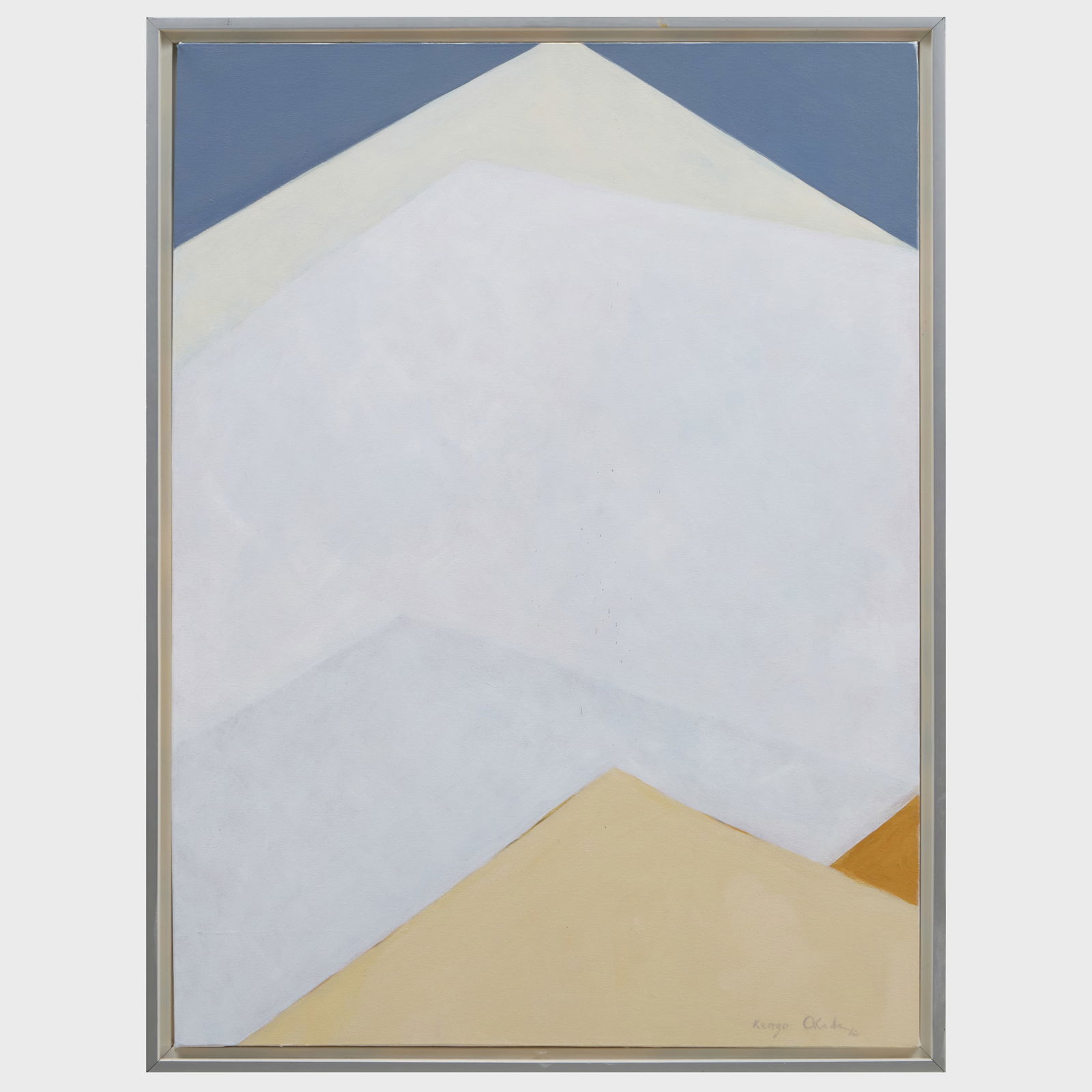 Attributed to Kenzo Okada (1902-1982): Snow Pyramids (1 of 3)