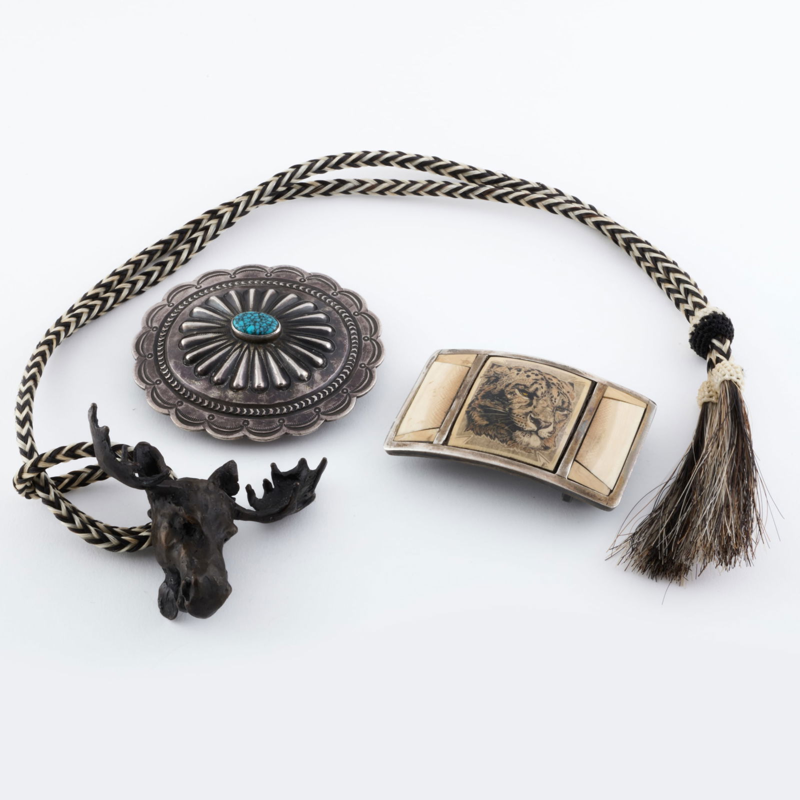 Moosehead Bolo and Two Belt Buckles (1 of 7)