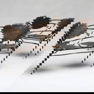 Pair of David DeSantis Bronze Ginko Garden Benches, After a Model by Claude Lalanne: Pair of David DeSantis Bronze Ginko Garden Benches, After a Model by Claude Lalanne35 3/4 x 4 ft. 3 1/2 in. x 24 1/2 in., seat height 18 in.The New York Penthouse of Robert Couturier.