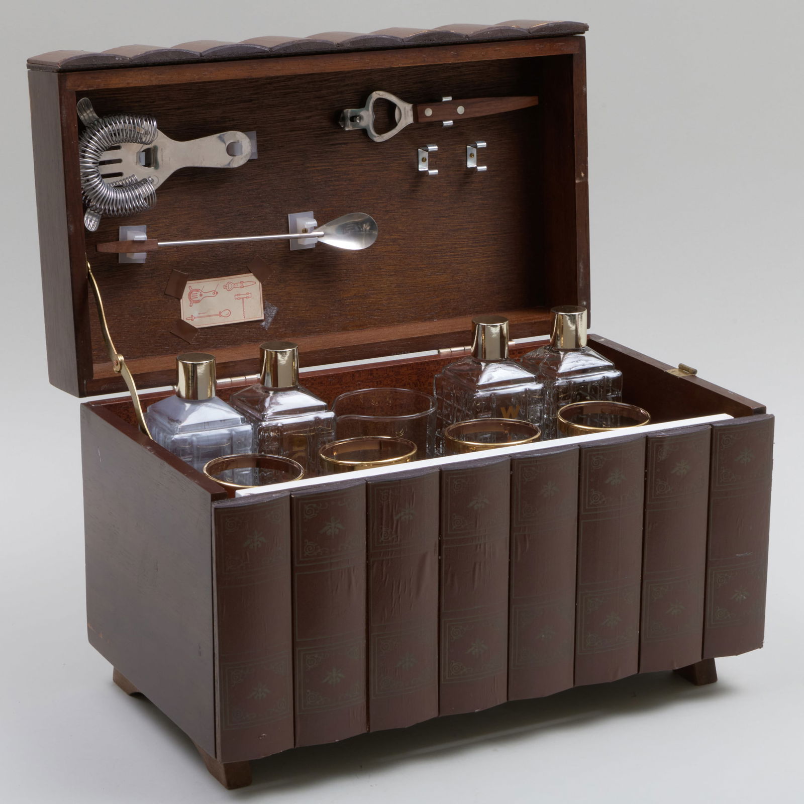 Faux Bookcase Bar Set (1 of 20)