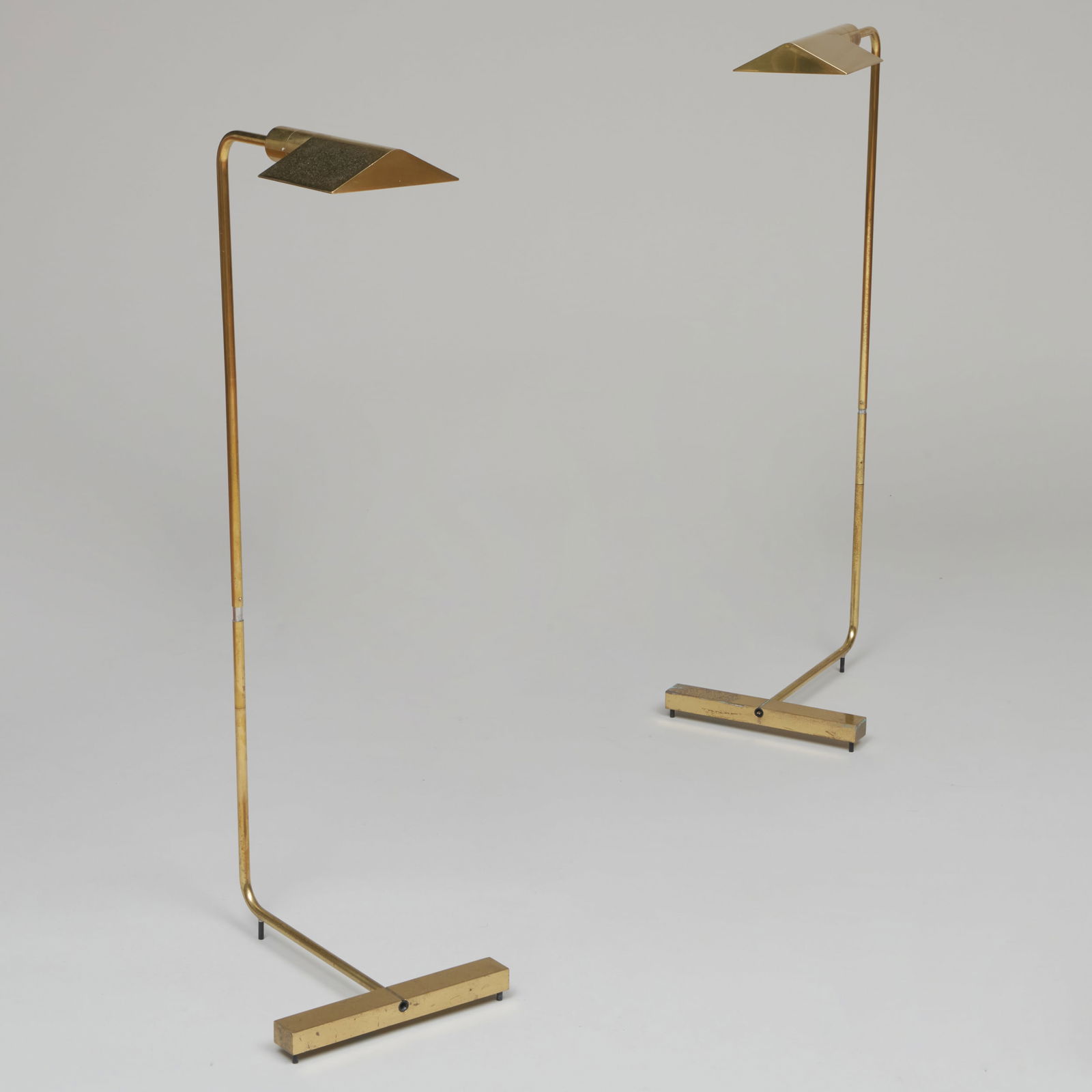 Pair of Cedric Hartman Brass Adjustable Swing Arm Reading Lamps (1 of 10)