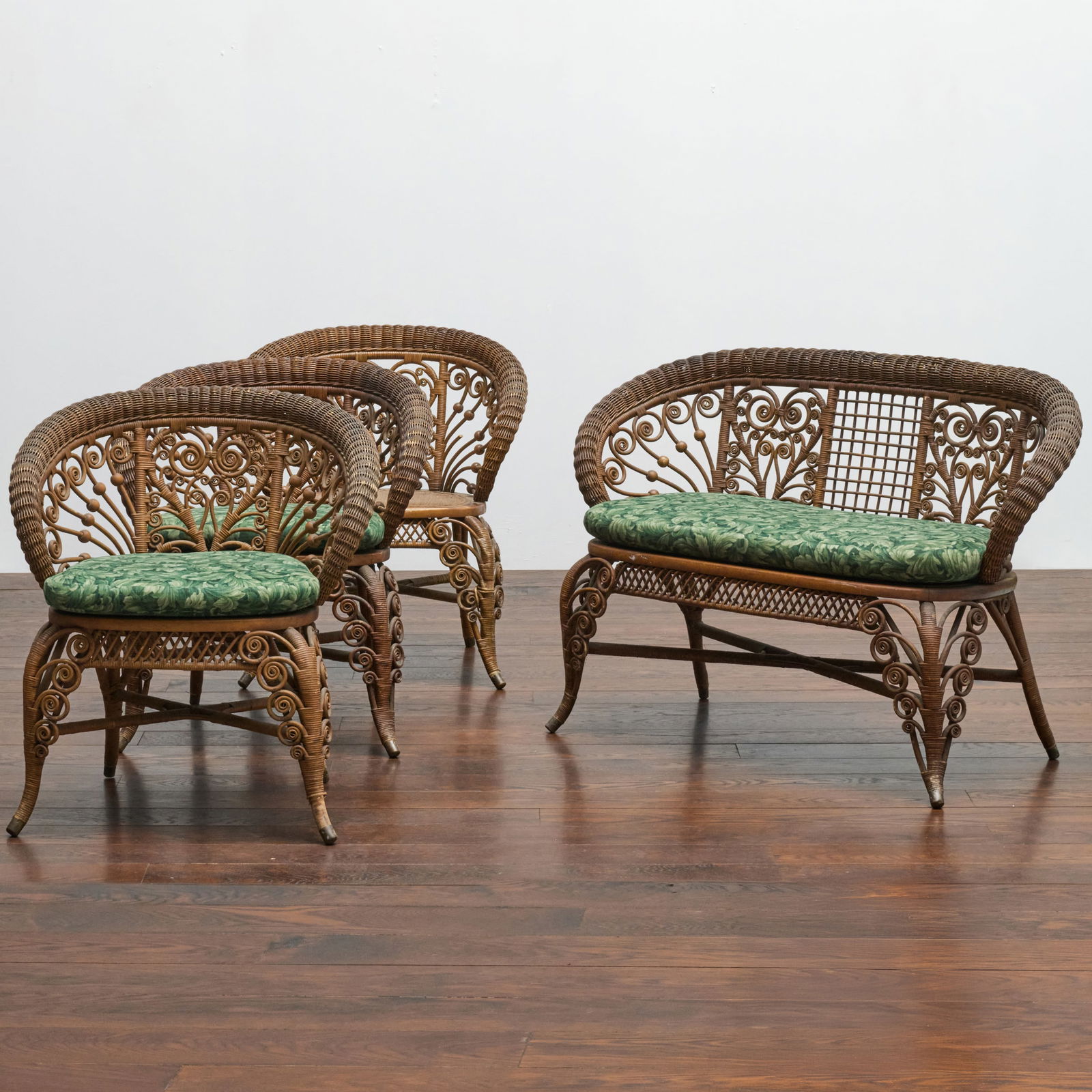 Suite of Victorian Wicker Seat Furniture, Wakefield Brothers (1 of 18)