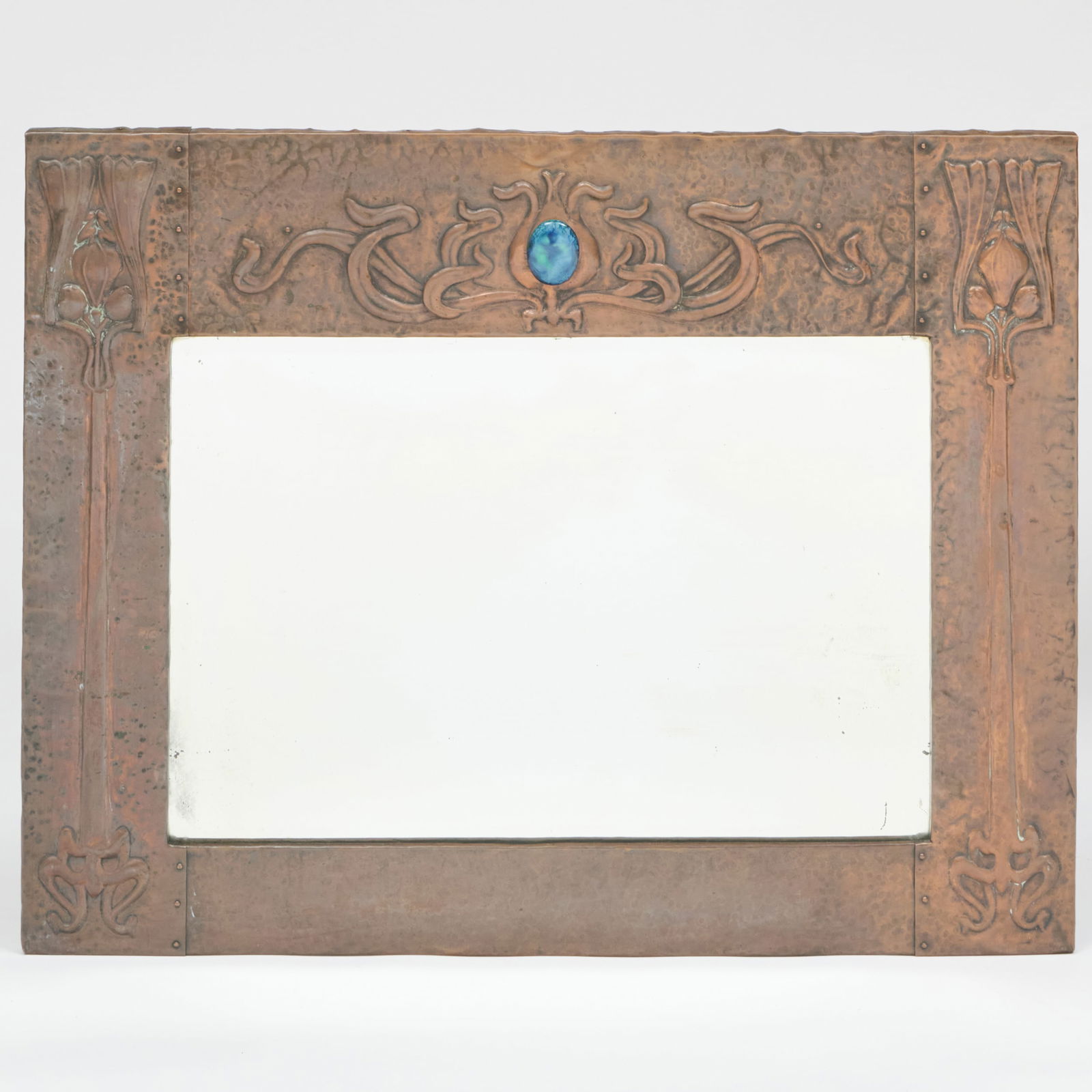 Art Nouveau Copper Mirror, After Archibald Knox (1 of 4)