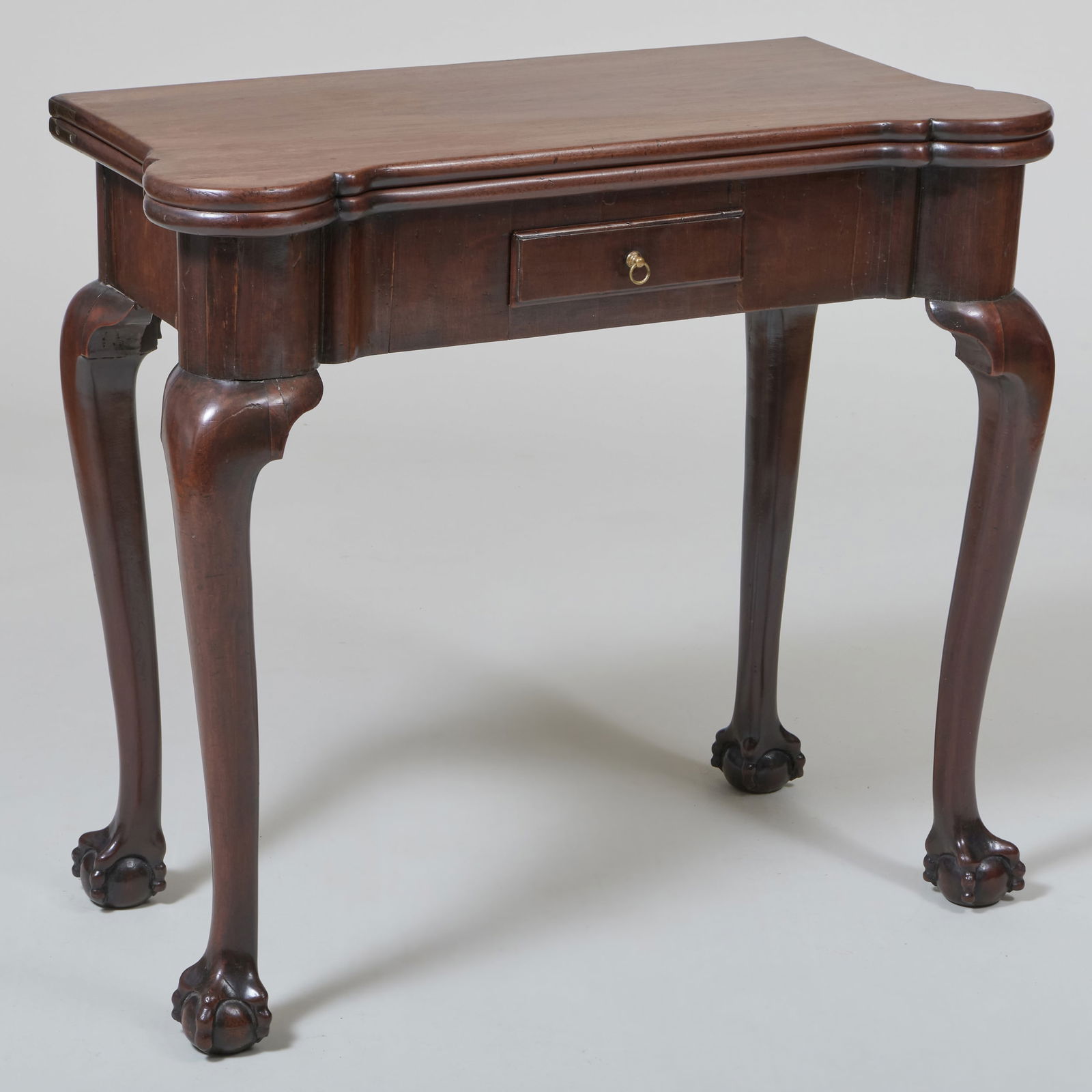 George II Mahogany Fold Over Games Table (1 of 12)