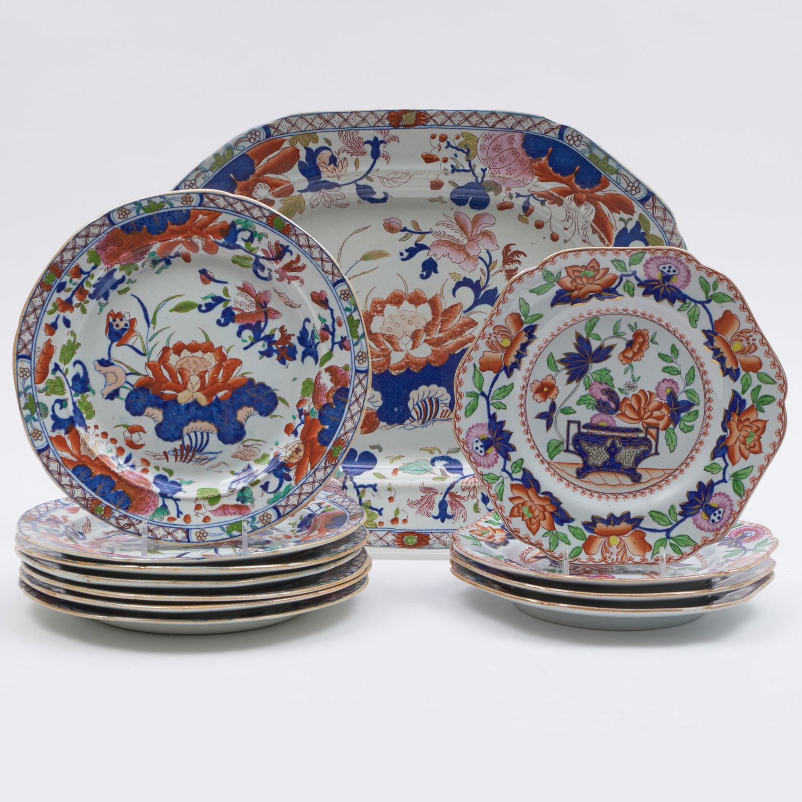 Mason's Ironstone Part Service Decorated with Lotus (1 of 14)