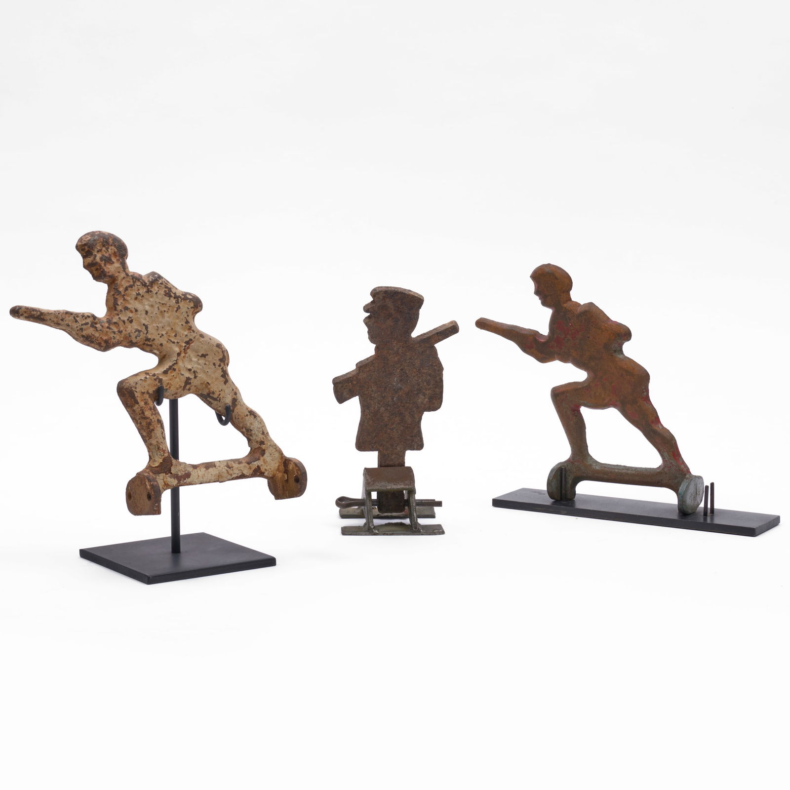 Three Cast Iron Shooting Targets of Hunters (1 of 7)
