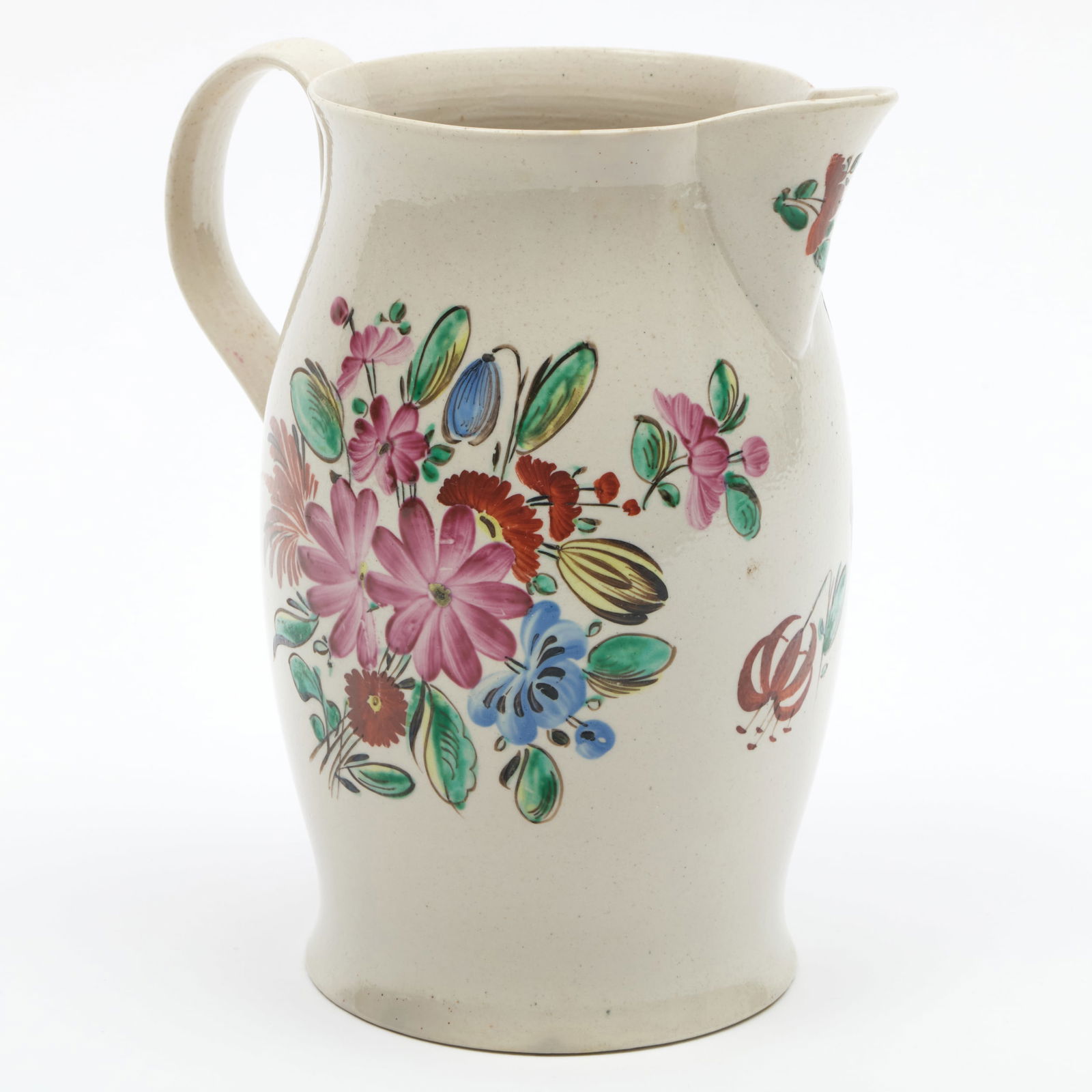 English Salt Glazed Jug with Flowers (1 of 8)