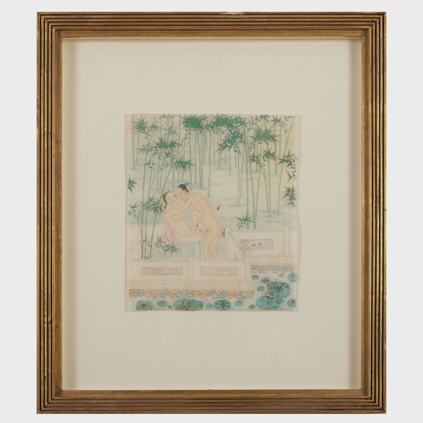 Group of Twelve Chinese Erotic Paintings: Group of Twelve Chinese Erotic Paintings Ink and colors on silk. 13 1/4 x 11 1/8 in. (frame).