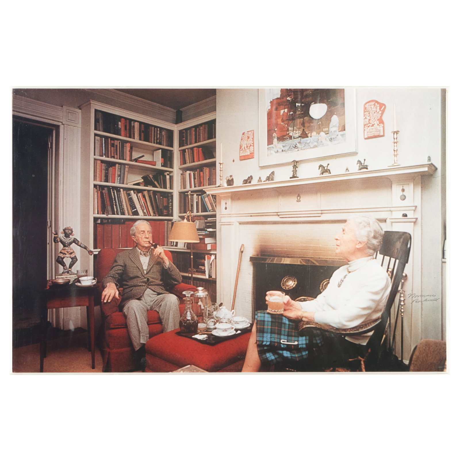 Norman Rockwell (1894-1978): Norman and Mary Rockwell: Four Prints: Norman Rockwell (1894-1978): Norman and Mary Rockwell: Four Prints Four photomechanical prints, all signed in ink. All 13 1/4 x 20 1/4 in. (sheet), 13 1/2 x 20 1/2 in. (frame). The Abrams Family Colle