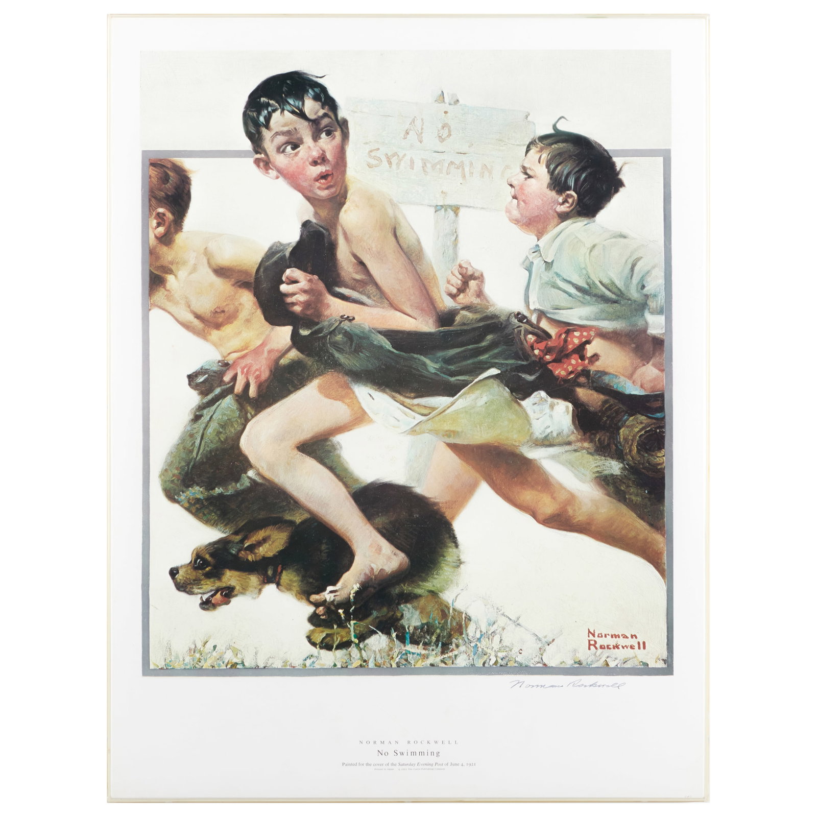 Norman Rockwell (1894-1978): No Swimming; Marriage License; The Truth About Santa; Before and After (1 of 12)