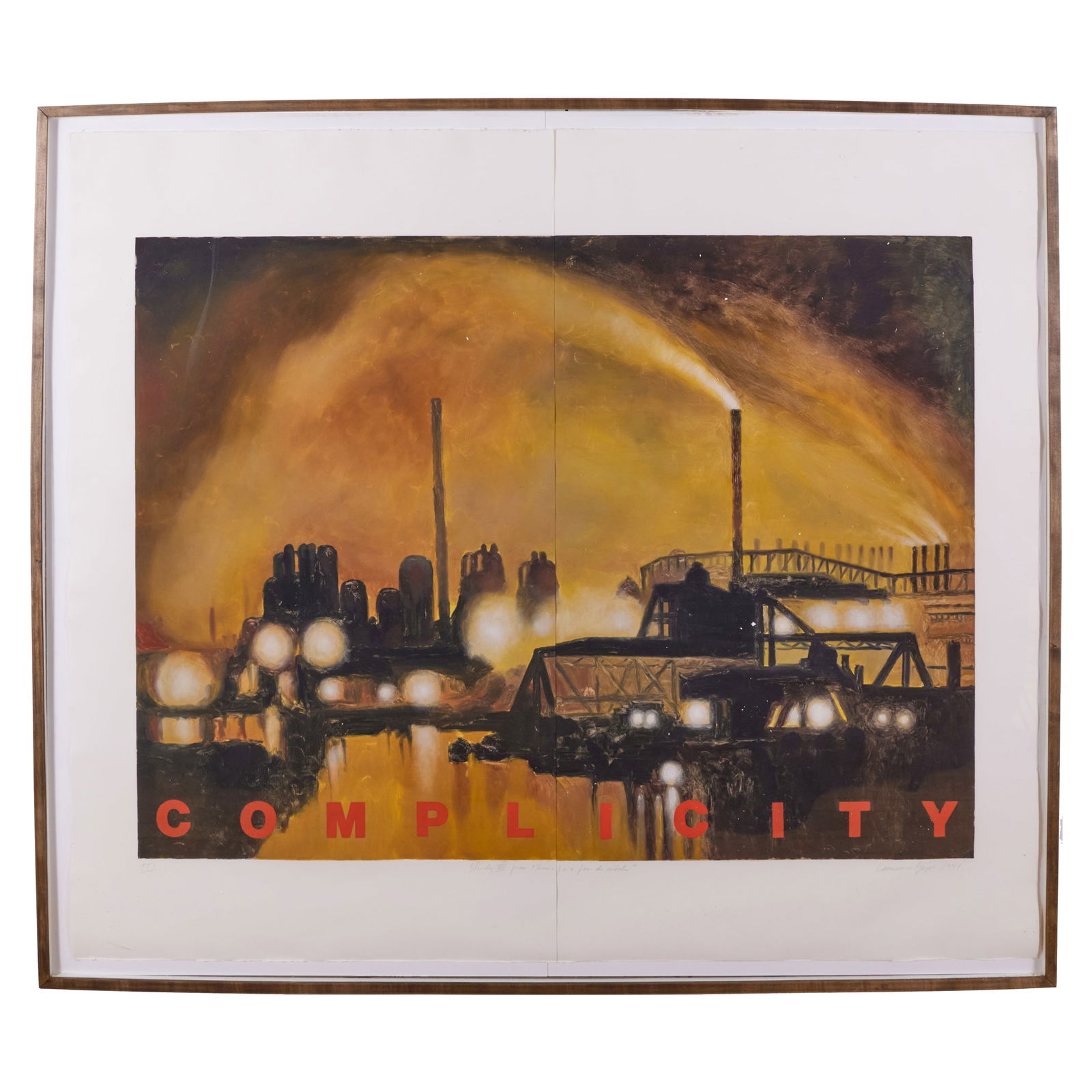 Lawrence Gipe (b. 1962): Study III from Themes for a Fin de Siecle: Lawrence Gipe (b. 1962): Study III from Themes for a Fin de Siecle Aquatint in colors with hand-additions on Arches, 1991, signed, titled and dated in pencil, numbered 'III', inscribed 'Printed + Publ