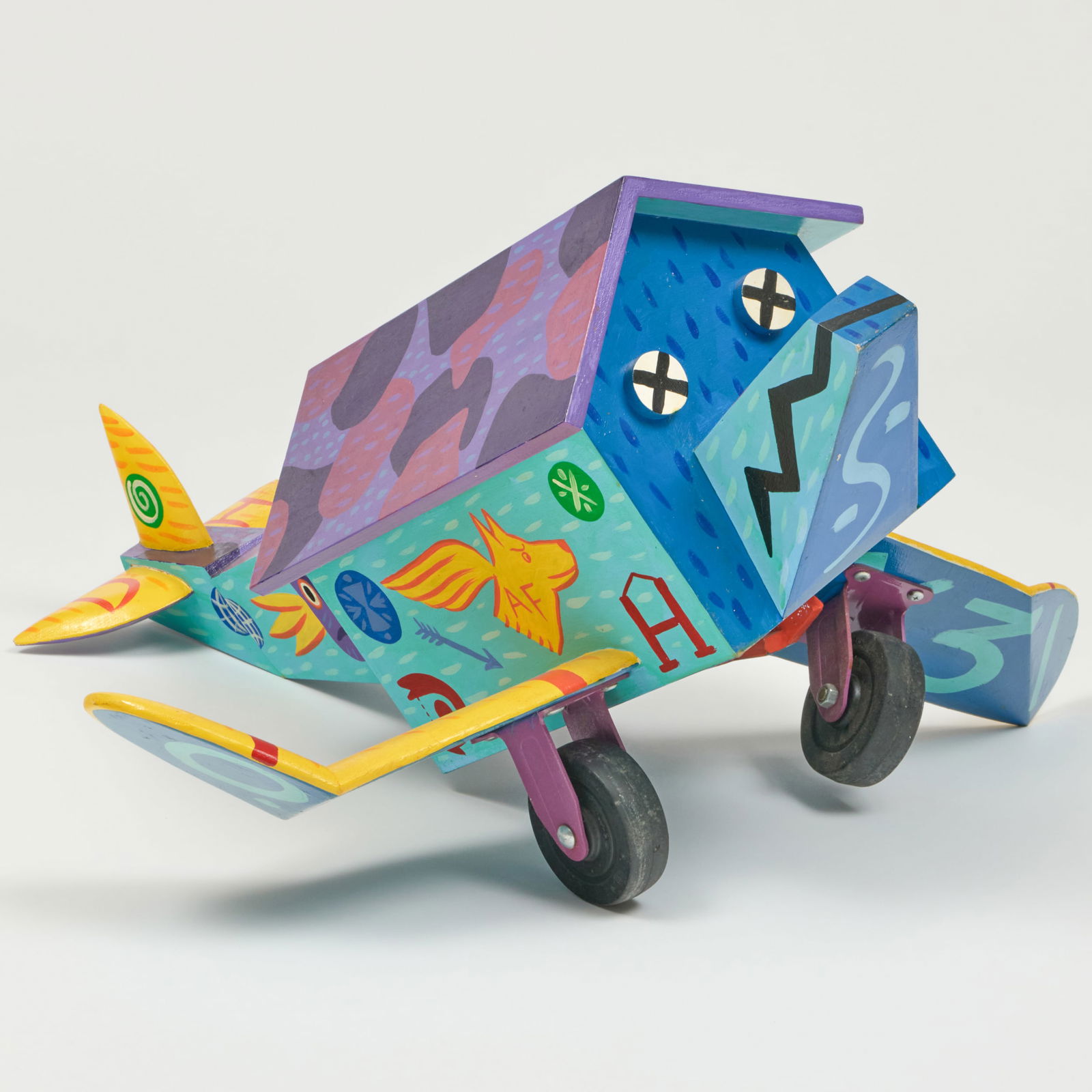 Rodney Alan Greenblat (b. 1960): Blue Bird (Crashed) Dog House Airforce (1 of 8)