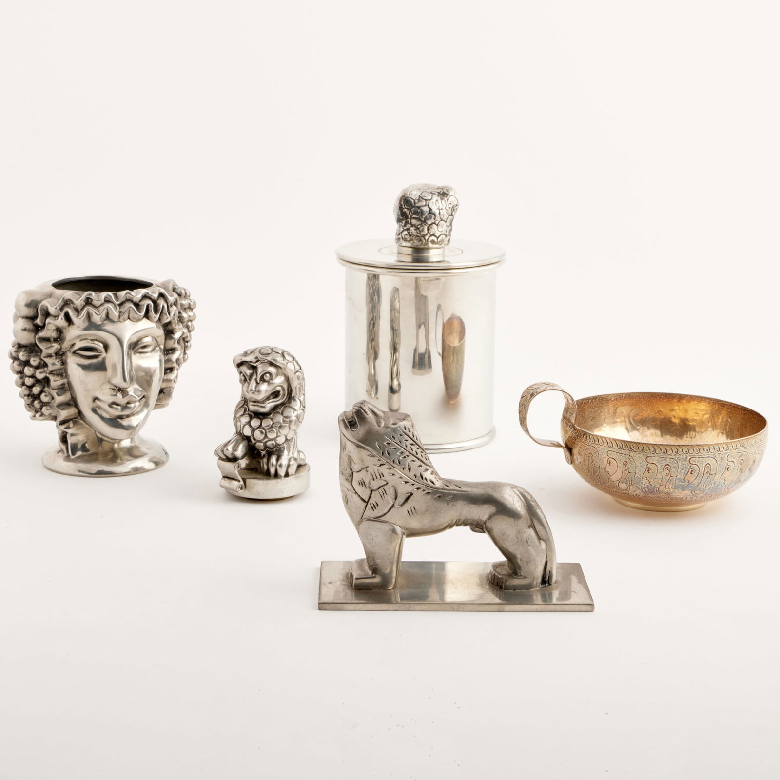 Group of Svenskt Tenn Pewter and an English Silver Cup (1 of 20)
