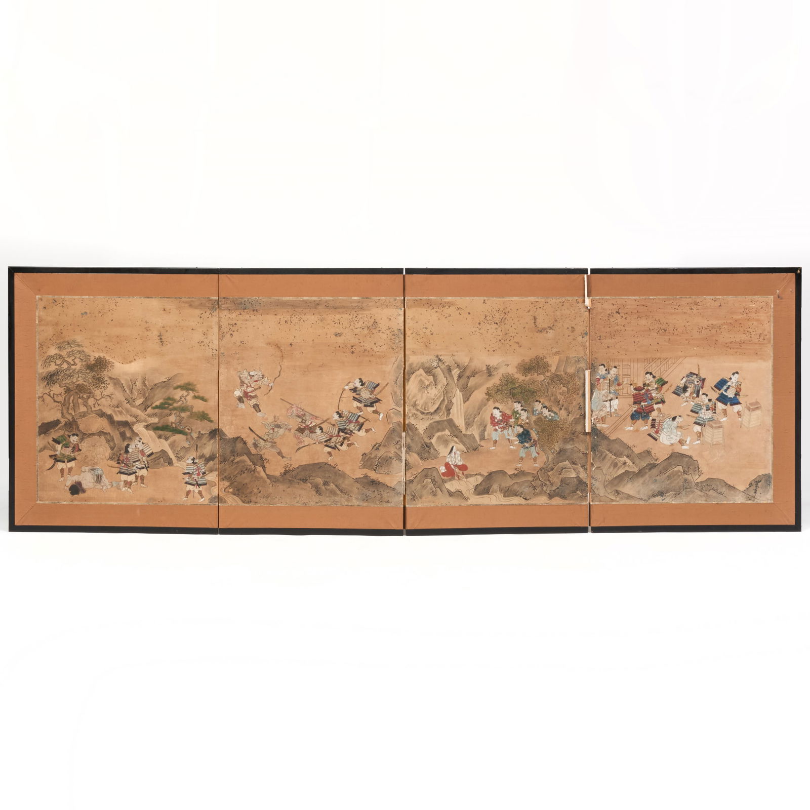 Japanese Four Panel Screen of Ronin (1 of 8)