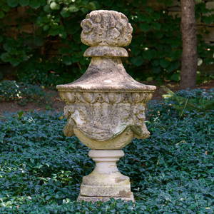 Pair of Carved Georgian Cotswold Stone Finials