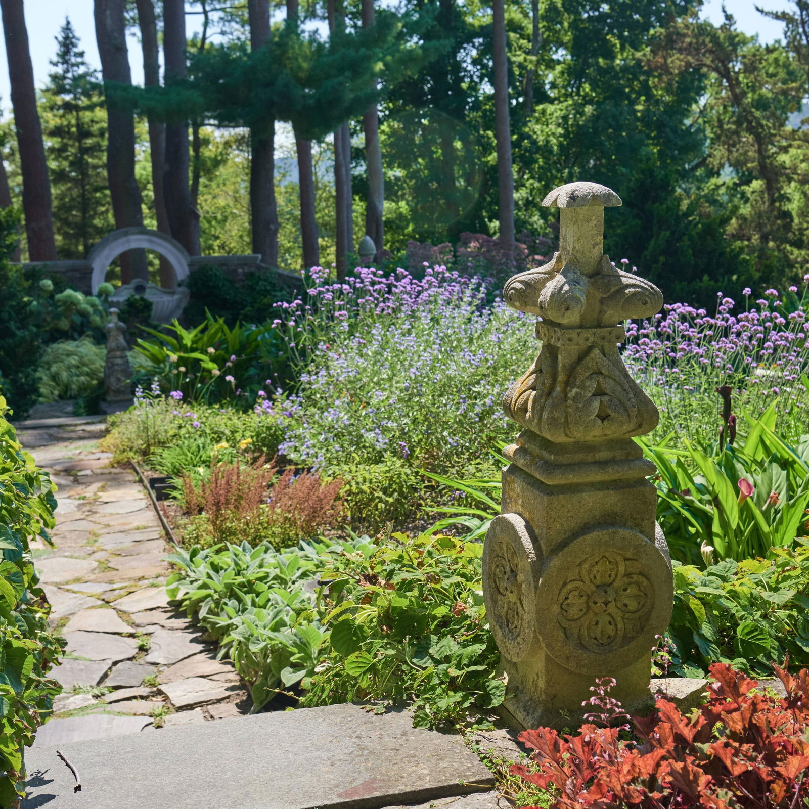 Four French Carved Stone Finials (1 of 20)