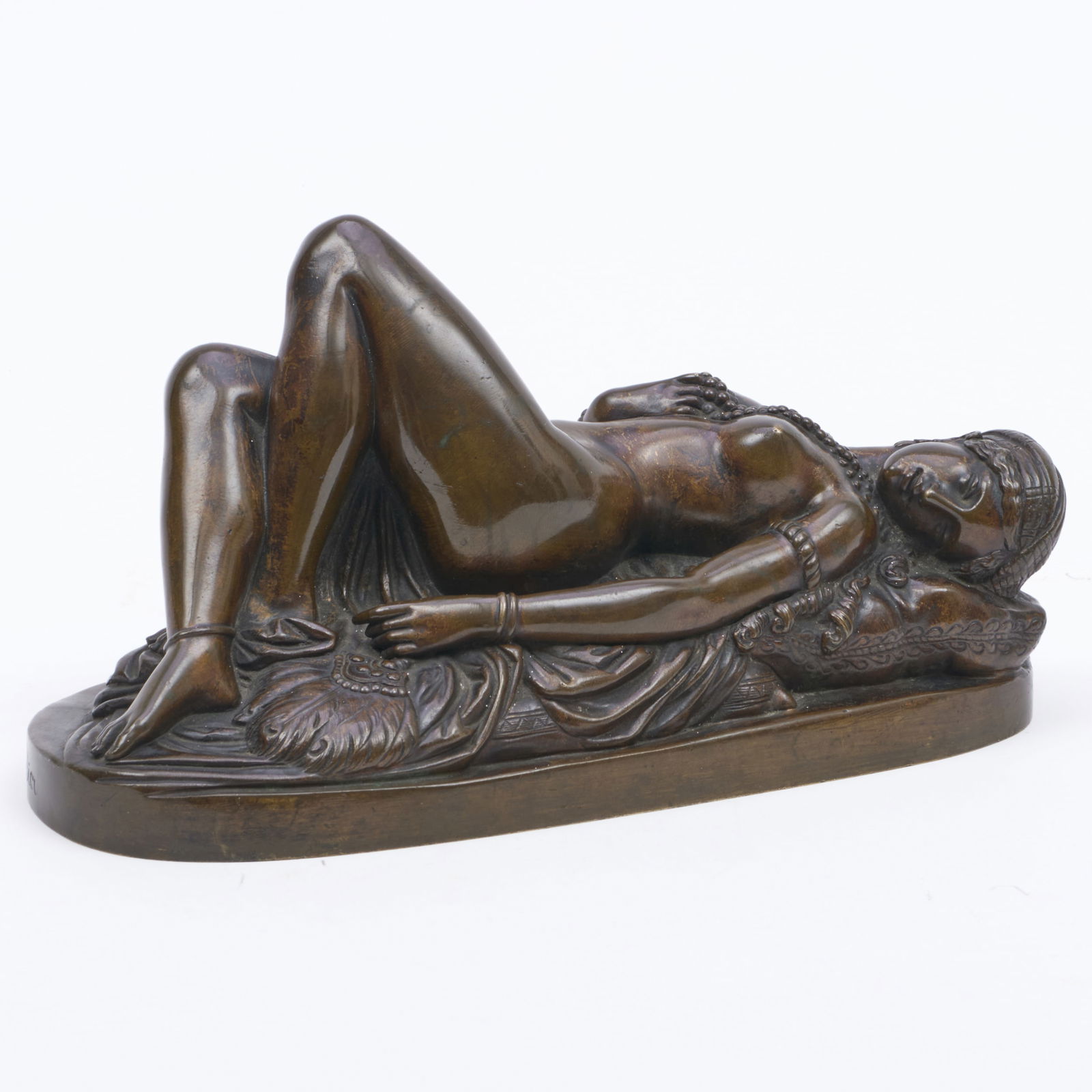 After James Pradier (1790-1852): Reclining Nubian Girl (1 of 10)