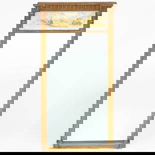 Regency Giltwood and Verre Eglomise Mirror: Regency Giltwood and Verre Eglomise Mirror36 1/2 x 20 1/2 in.Sold Sotheby's, London, February 12, 1999, Lot 125.The Collection of Aso O. Tavitian - New York & Stockbridge.