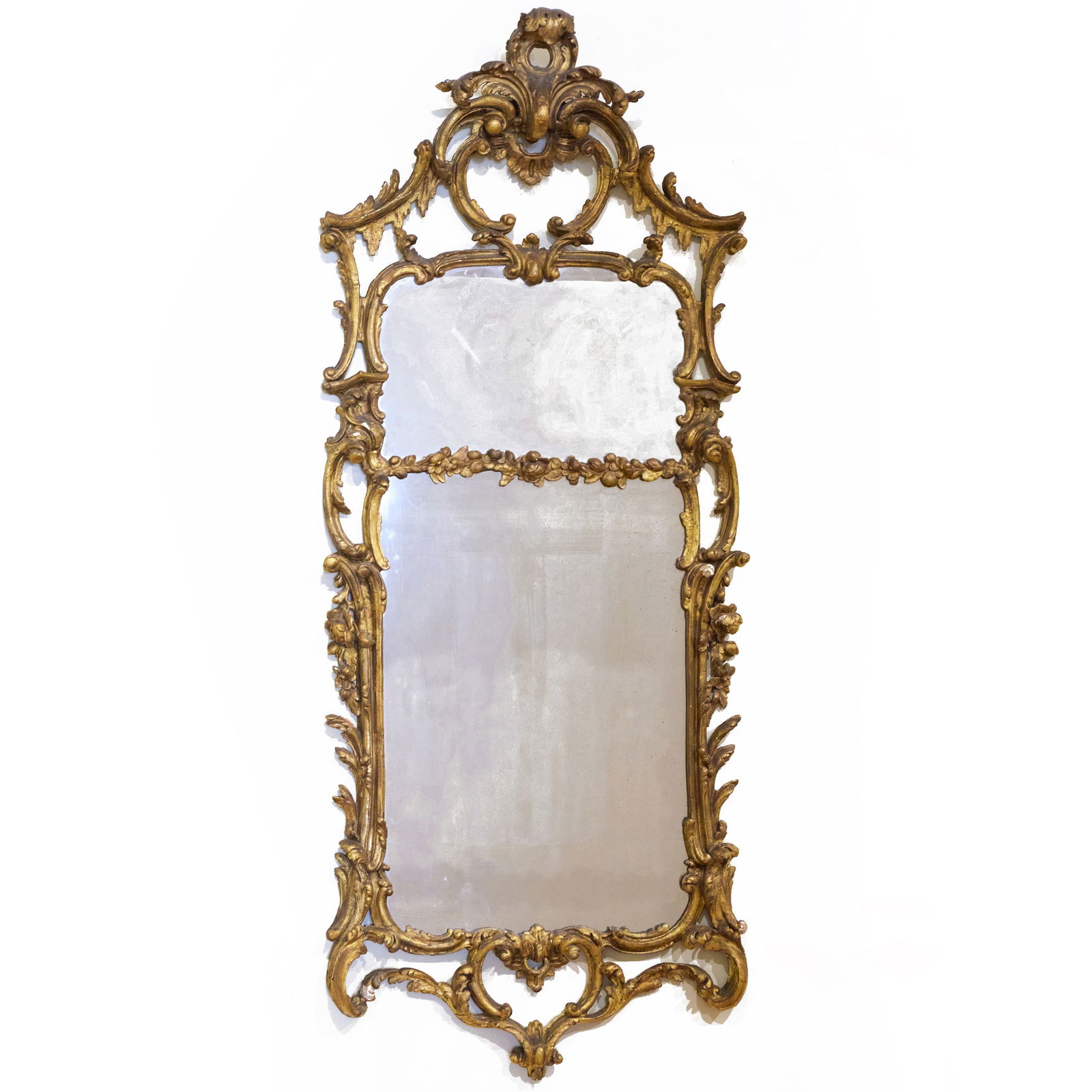 Large George III Carved Giltwood Mirror (1 of 5)