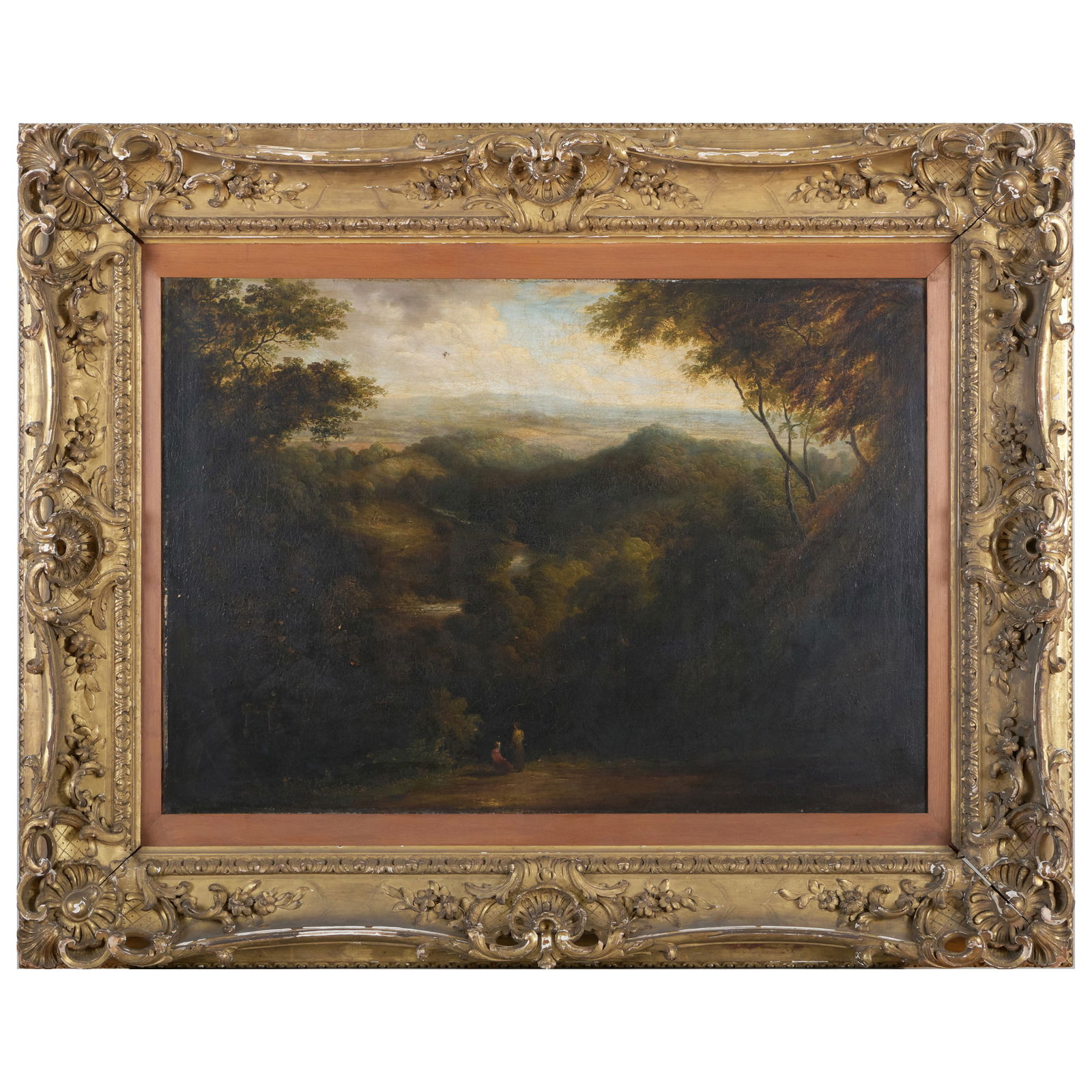 European School: An Extensive Landscape with Two Figures (1 of 3)