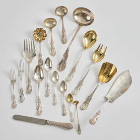 Tiffany & Co. Silver Flatware Service in the 'Saratoga' Pattern (1 of 20)