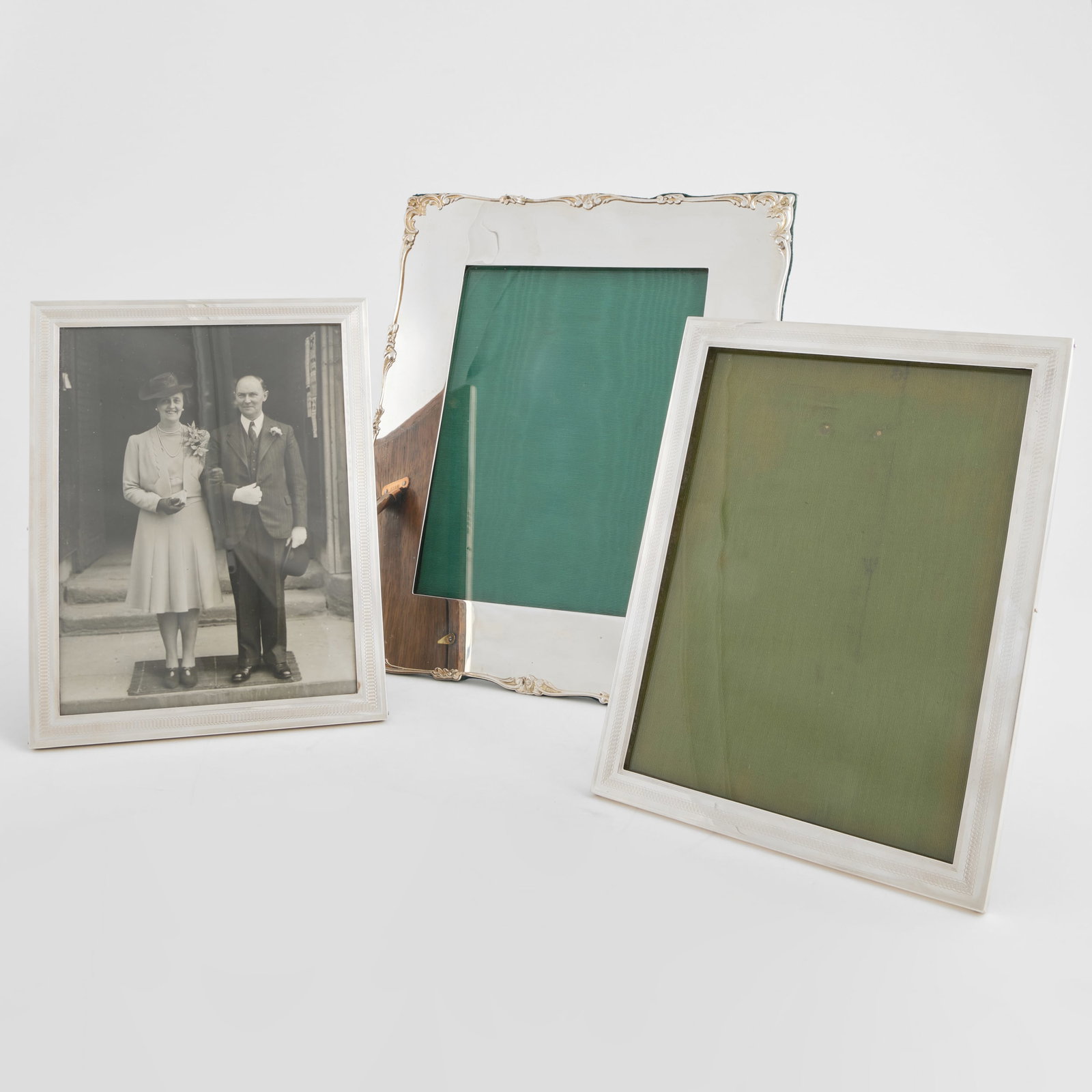 Pair of George V Silver Frames and an Edward VII Silver Frame (1 of 15)