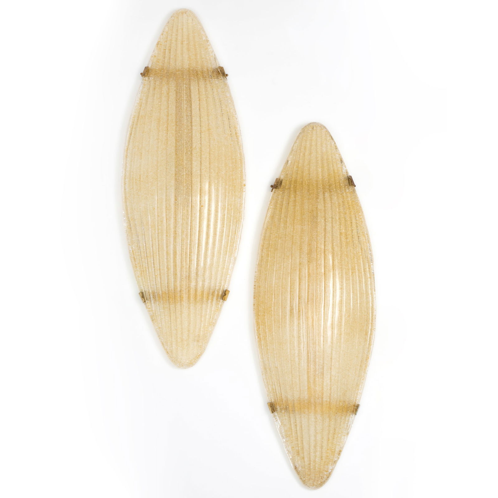 Pair of Large Modern Internally Decorated Sconces, Probably Italian (1 of 7)