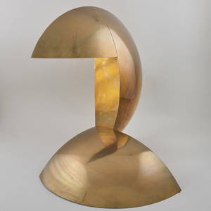 Serge Manzon (1930-1998) for Pierre Cardin Bronze Table Lamp