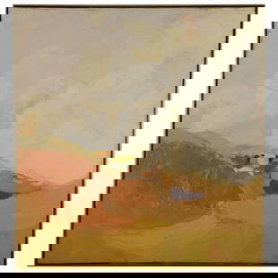 Roger Muhl (1929-2008): Moisson: Roger Muhl (1929-2008): MoissonOil on canvas on Masonite, 1966, signed 'Muhl' lower right.63 x 59 in., 64 3/8 x 60 1/4 in. (frame).