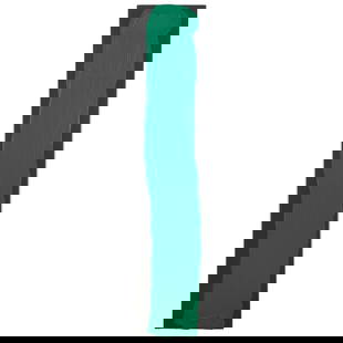 Mary Heilmann (b. 1940): Shoot: Mary Heilmann (b. 1940): ShootAcrylic on canvas, 1972, signed 'M Heilmann', titled and dated on the reverse.48 x 10 x 3 in., unframed. Exhibited: The Kenan Center, Lockport, NY, Ten Artists (who also