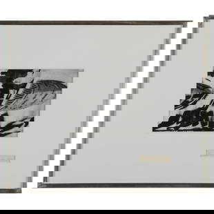 Brett Weston (1911-1993): Untitled (Metal Abstraction): Brett Weston (1911-1993): Untitled (Metal Abstraction)Gelatin silver print mounted on card, 1973, signed and dated, with label from Scheinbaum Russek, Ltd., Santa Fe.7 5/8 x 9 3.4 in. (image), 13 1/8