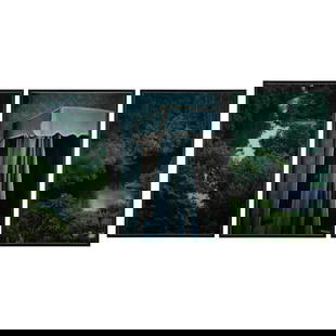 Seton Smith (b. 1955): River, Bed, River: Seton Smith (b. 1955): River, Bed, RiverThe set of three chromogenic prints, 1991, unsigned.All 35 1/2 x 23 1/2 in. (sheet), 36 1/2 x 26 3/4 in. (frame). 